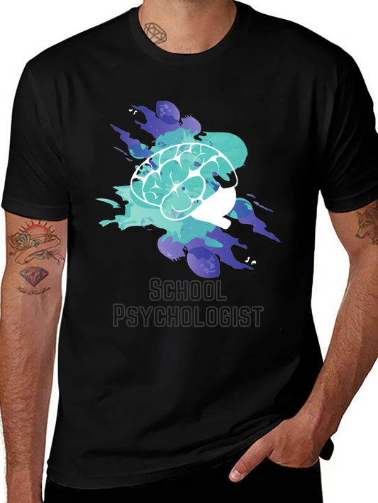 School Psychologist Brain Tee
