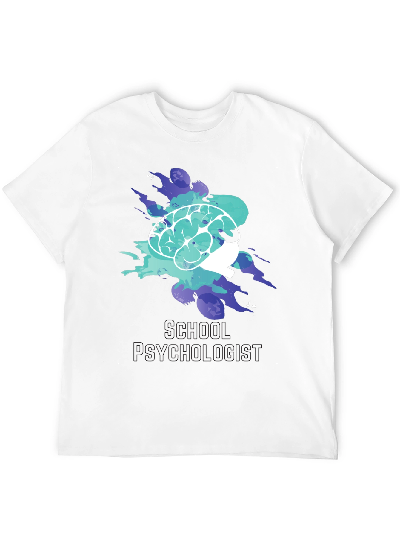 School Psychologist Brain Tee