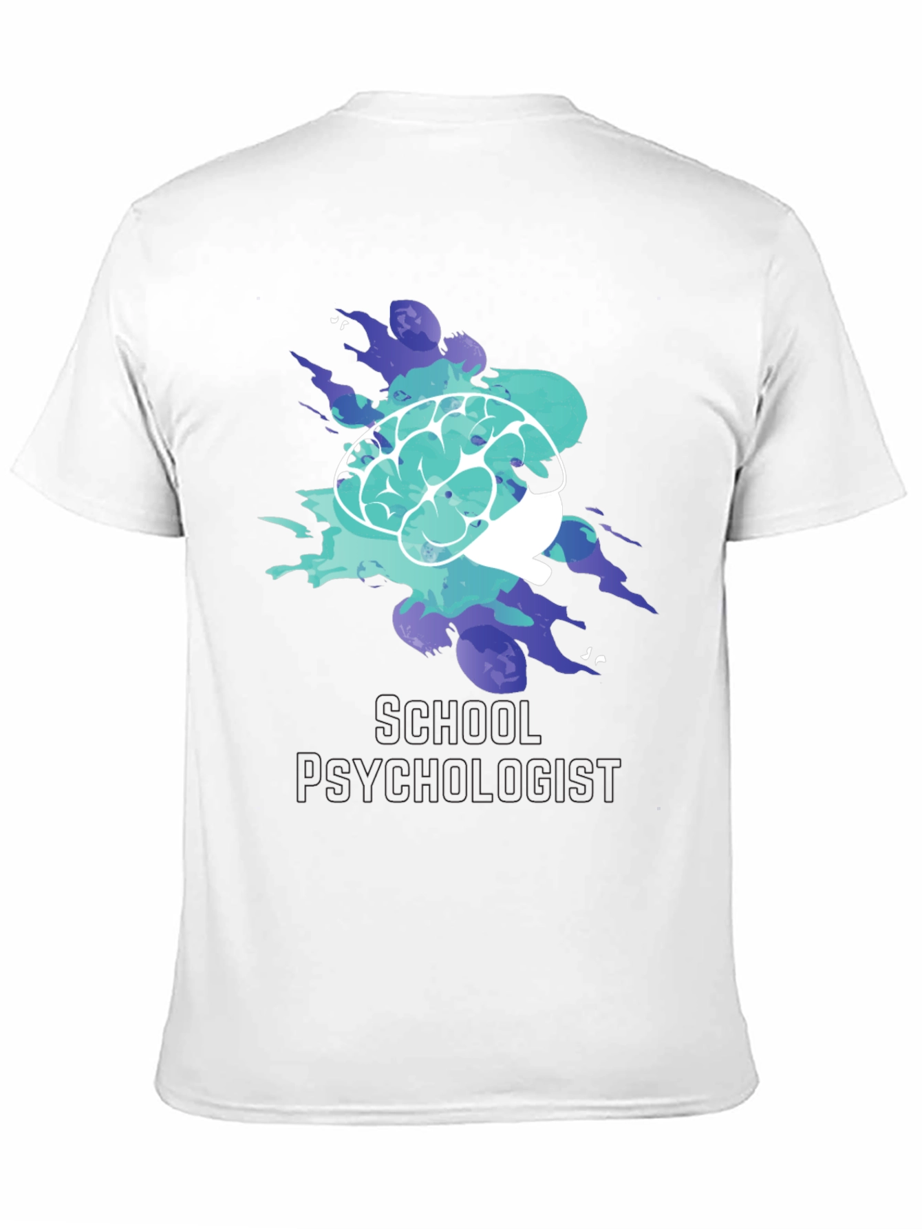 School Psychologist Brain Tee