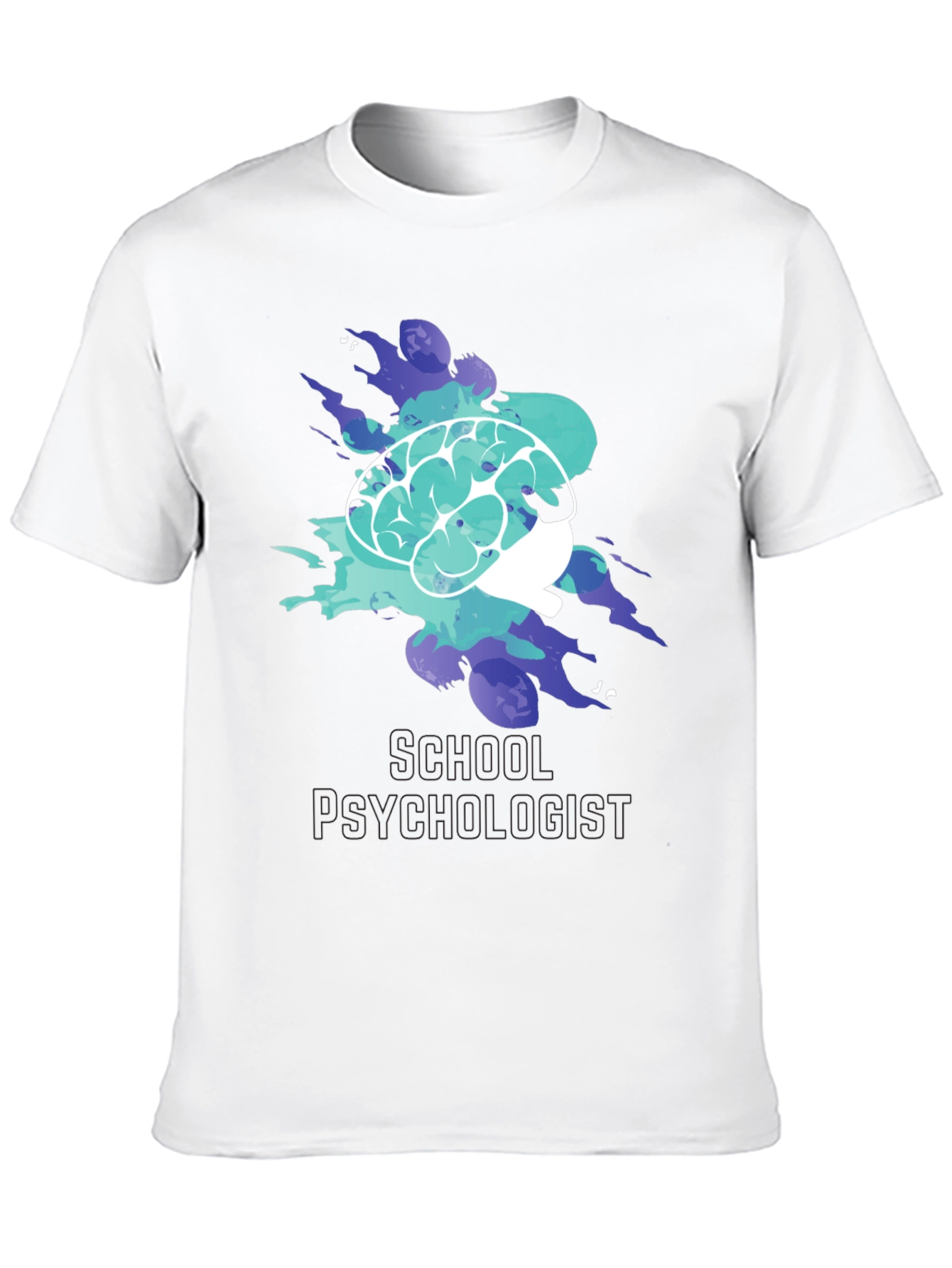 School Psychologist Brain Tee