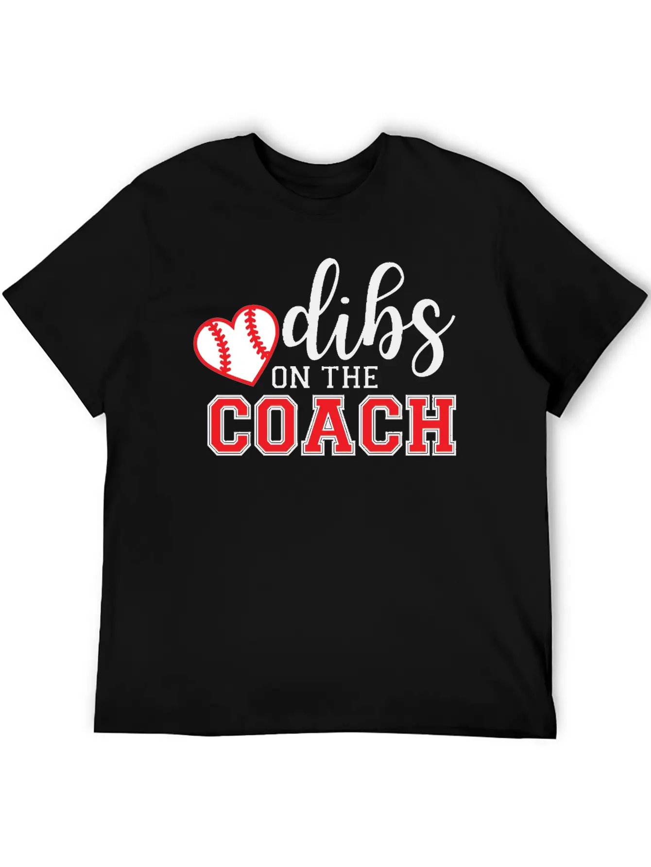 Dibs On The Coach Shirt Unisex Short Sleeve Soft Cotton T-Shirt – Casual Everyday Wear