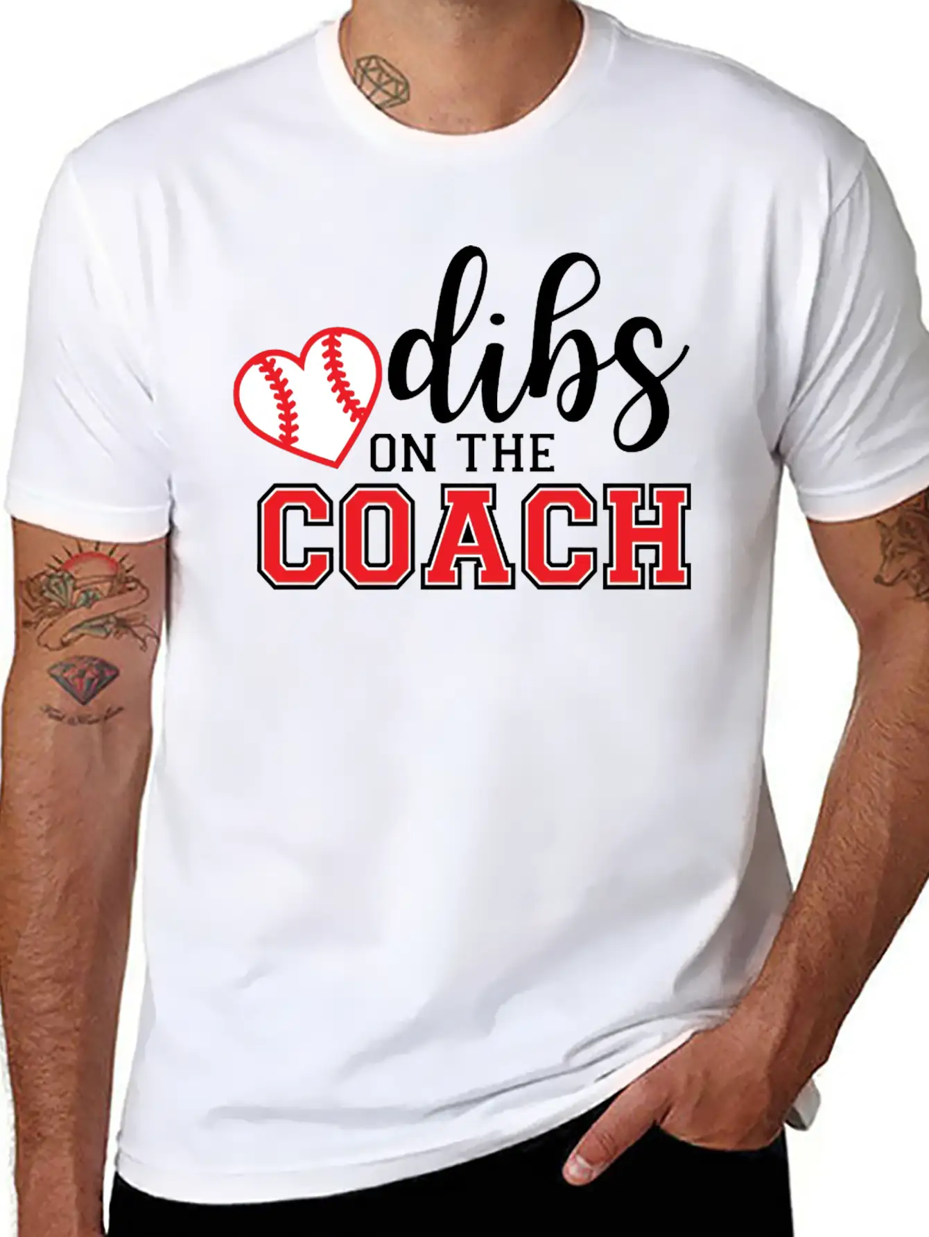 Dibs On The Coach Shirt Unisex Short Sleeve Soft Cotton T-Shirt – Casual Everyday Wear