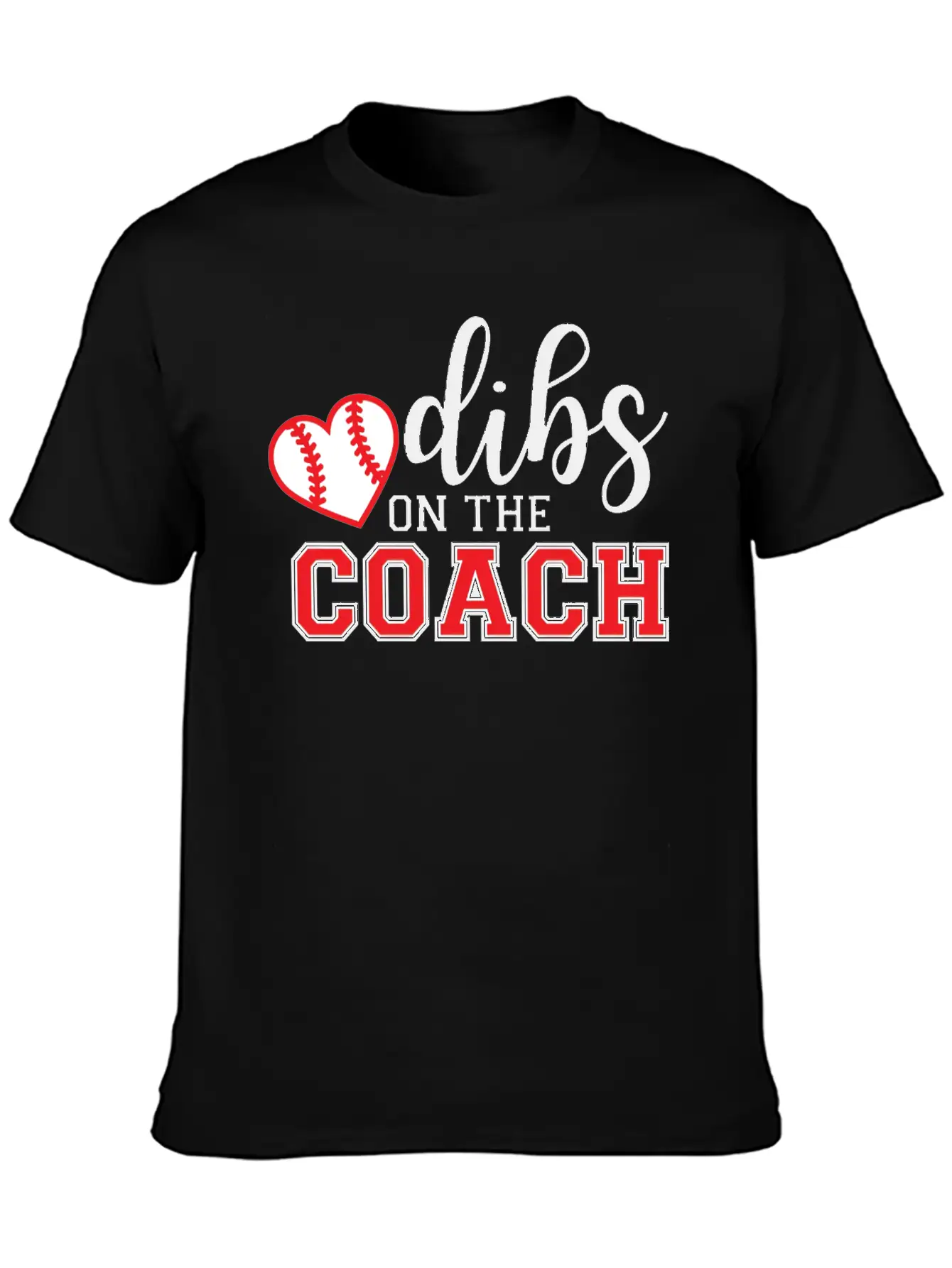 Dibs On The Coach Shirt Unisex Short Sleeve Soft Cotton T-Shirt – Casual Everyday Wear