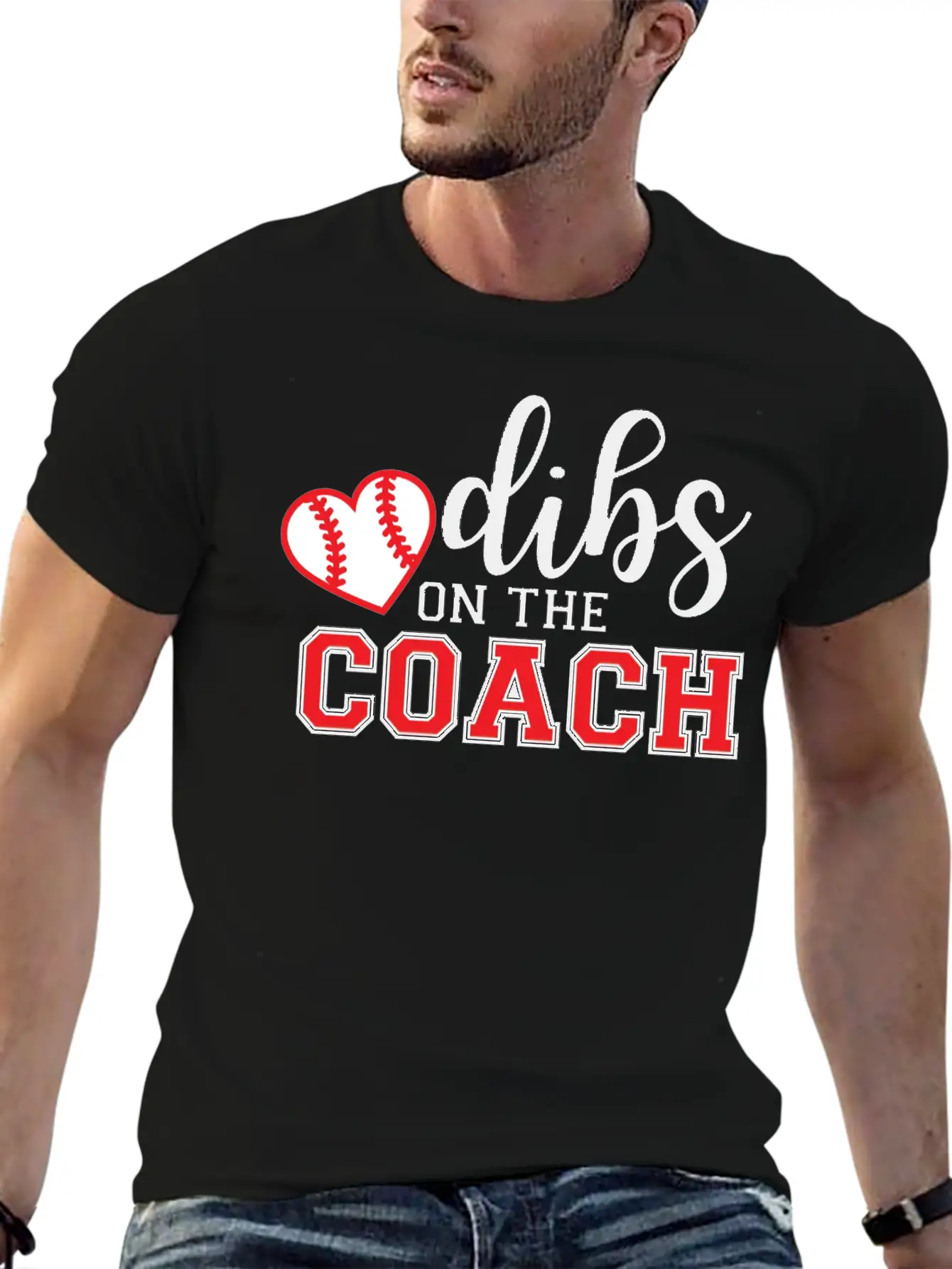 Dibs On The Coach Shirt Unisex Short Sleeve Soft Cotton T-Shirt – Casual Everyday Wear