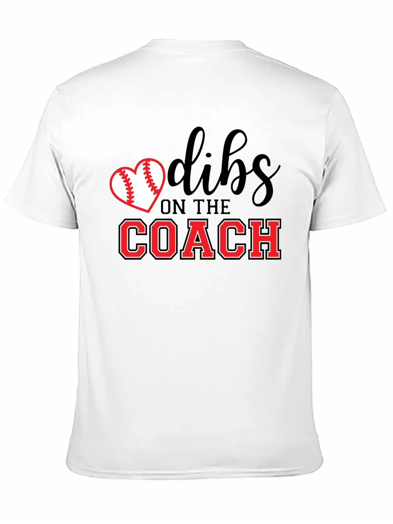 Dibs On The Coach Shirt Unisex Short Sleeve Soft Cotton T-Shirt – Casual Everyday Wear
