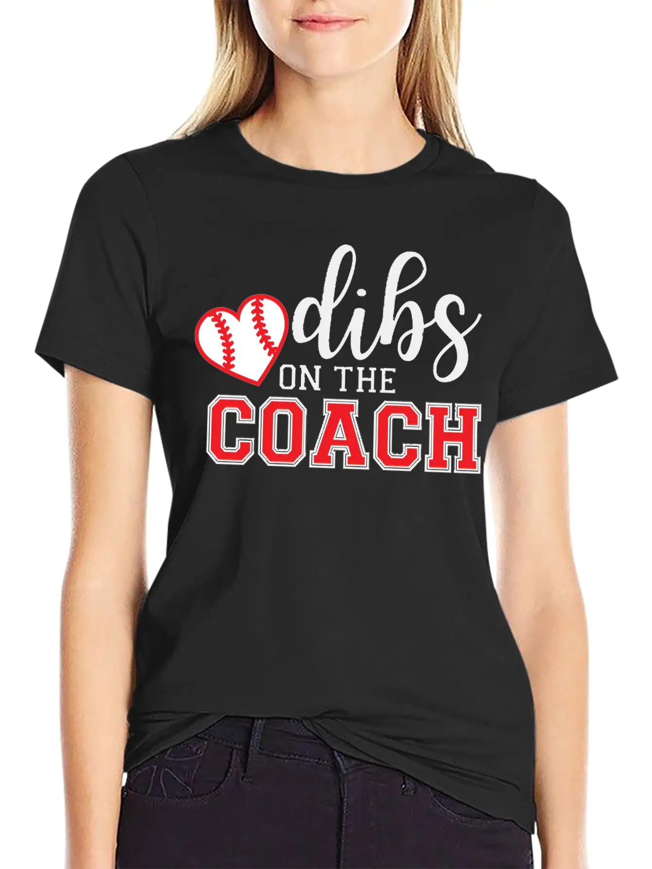 Dibs On The Coach Shirt Unisex Short Sleeve Soft Cotton T-Shirt – Casual Everyday Wear