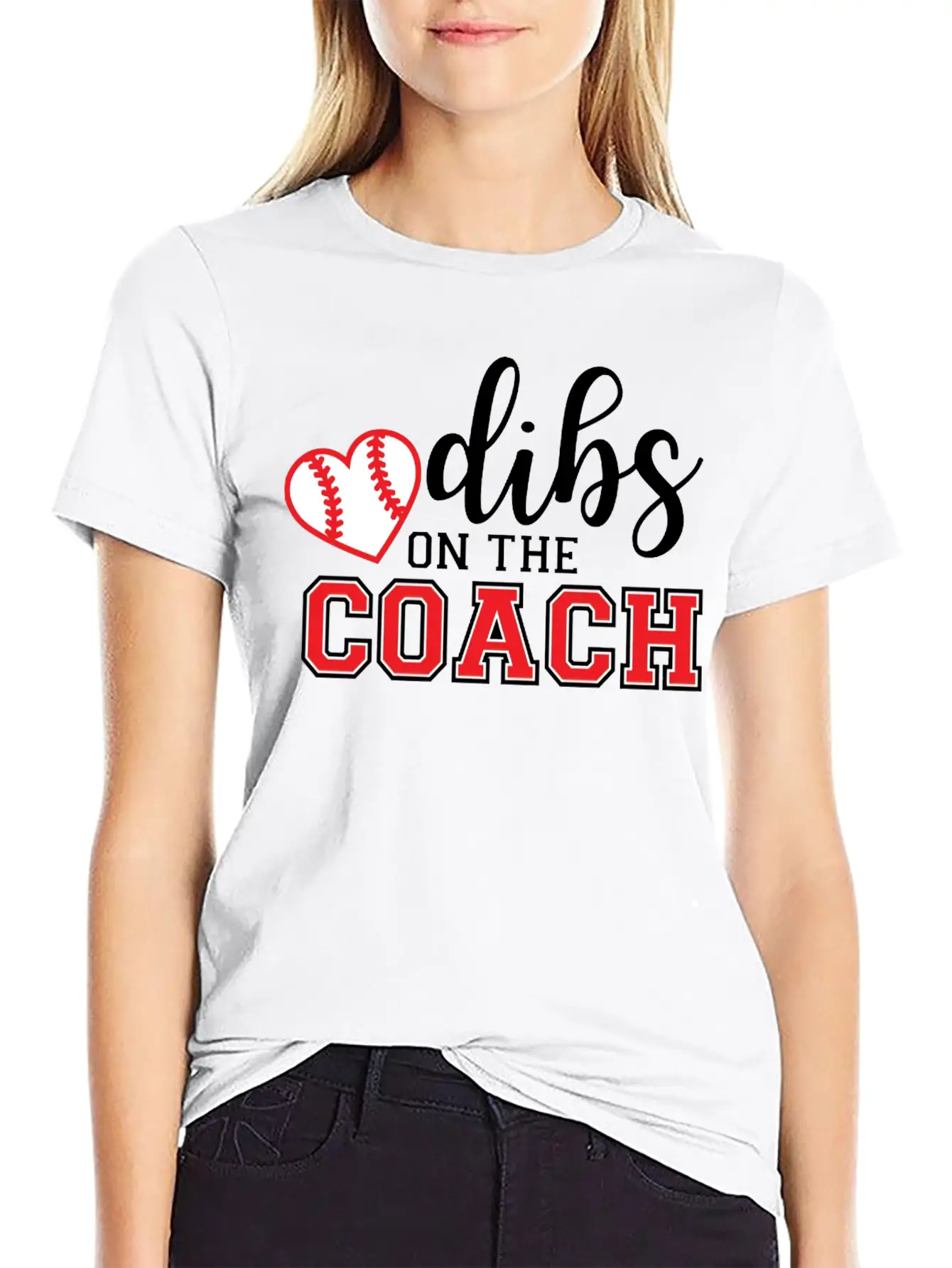 Dibs On The Coach Shirt Unisex Short Sleeve Soft Cotton T-Shirt – Casual Everyday Wear