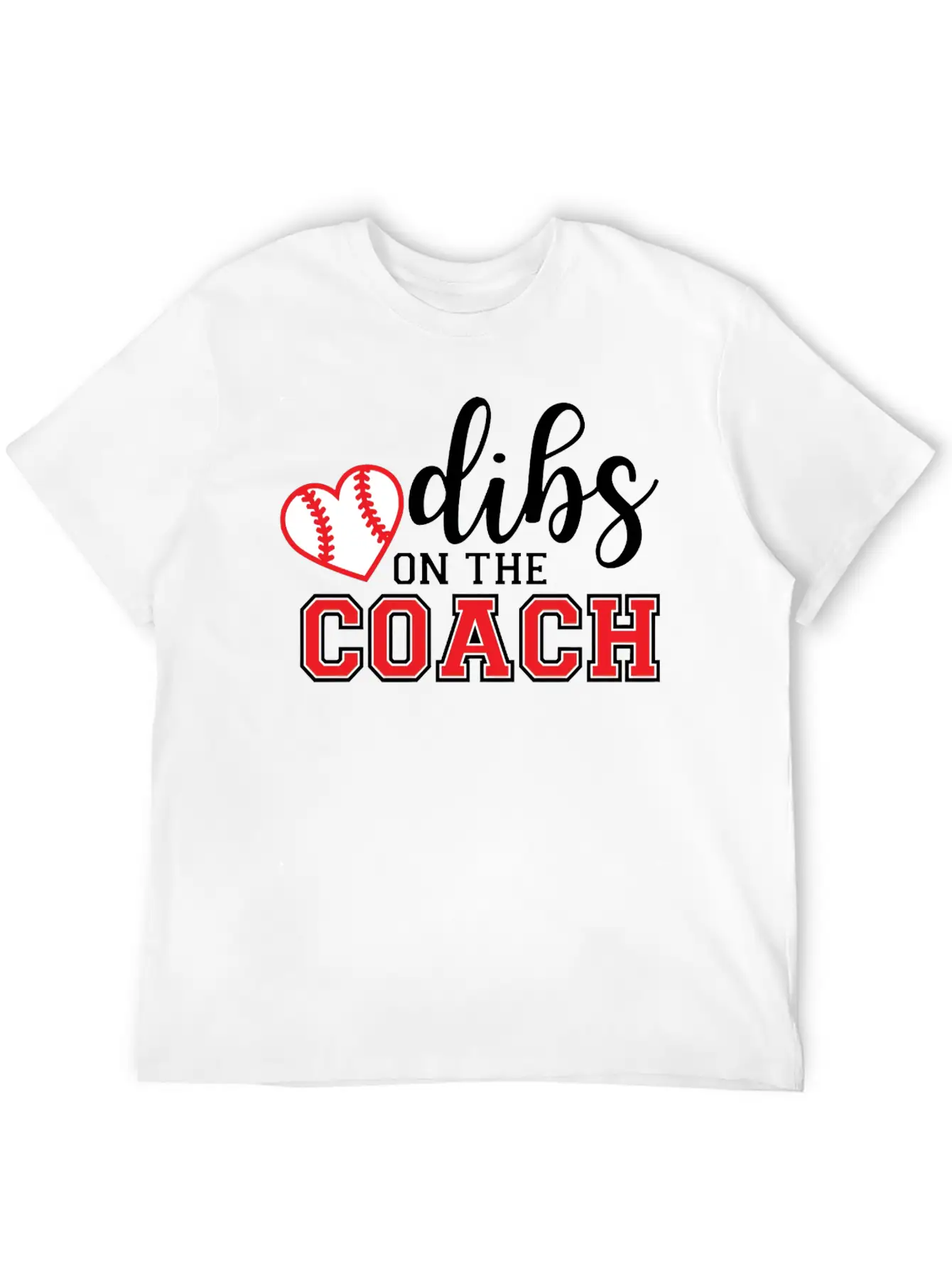 Dibs On The Coach Shirt Unisex Short Sleeve Soft Cotton T-Shirt – Casual Everyday Wear