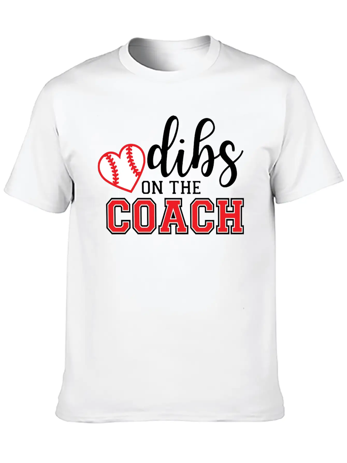 Dibs On The Coach Shirt Unisex Short Sleeve Soft Cotton T-Shirt – Casual Everyday Wear