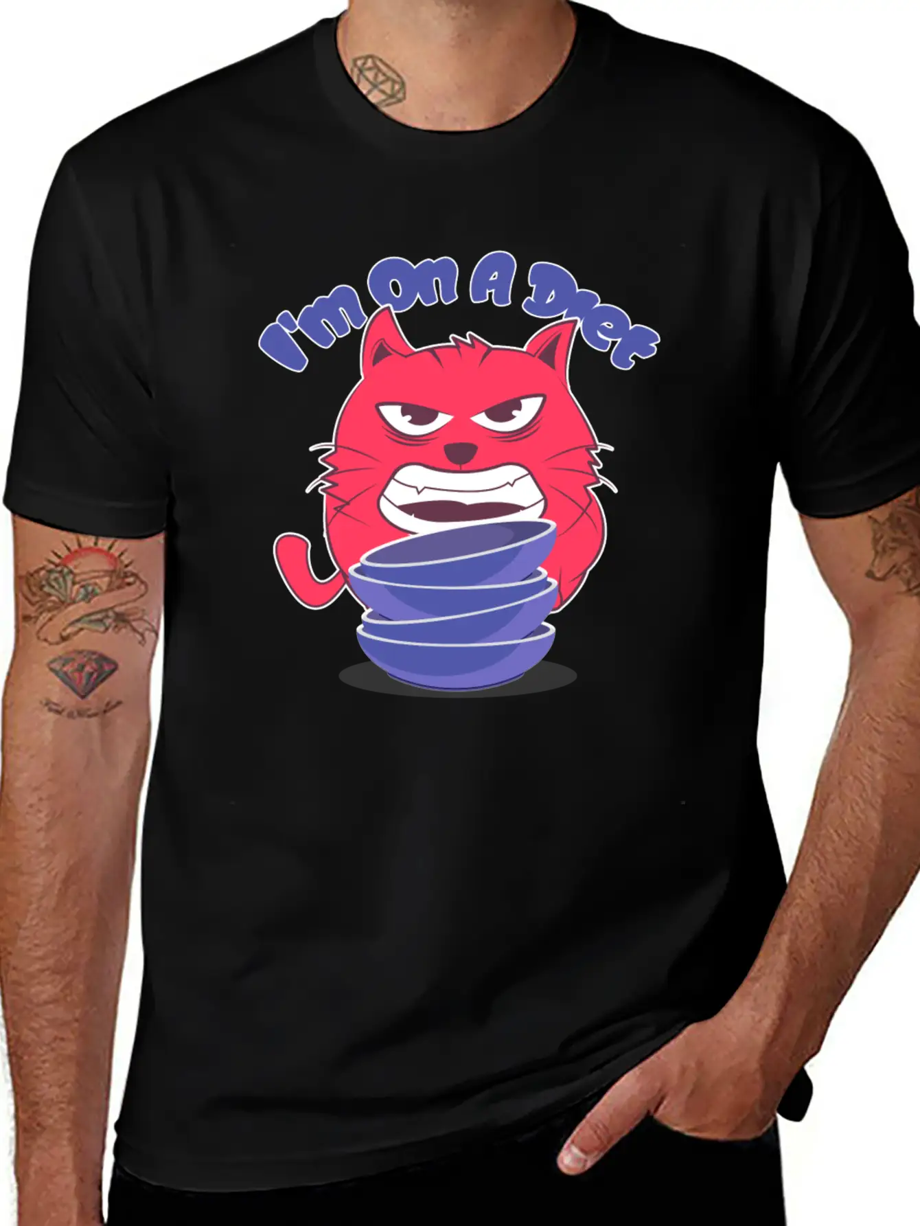 Diet Cat Unisex Casual T-Shirt – Clean Design For Daily Comfort