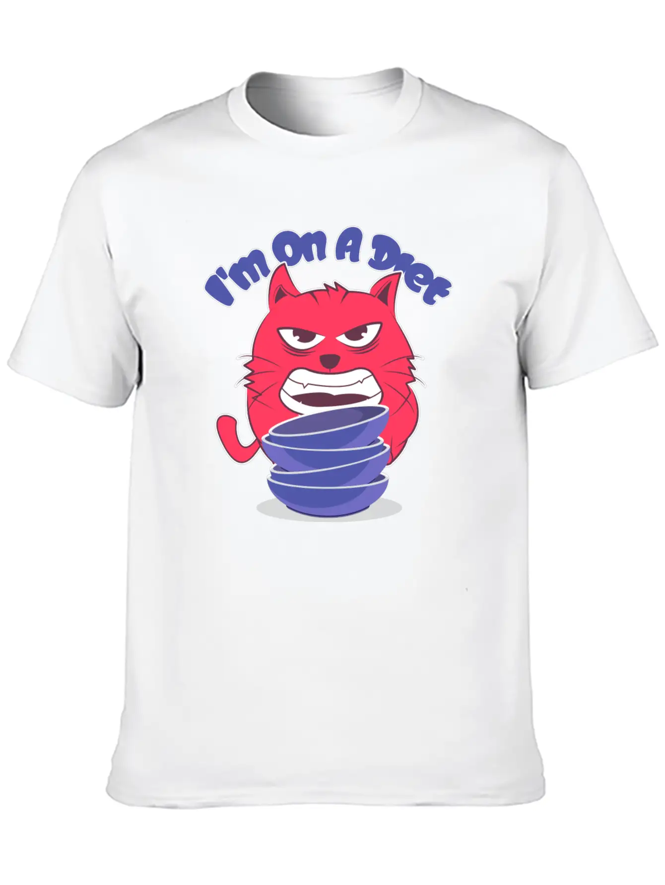 Diet Cat Unisex Casual T-Shirt – Clean Design For Daily Comfort