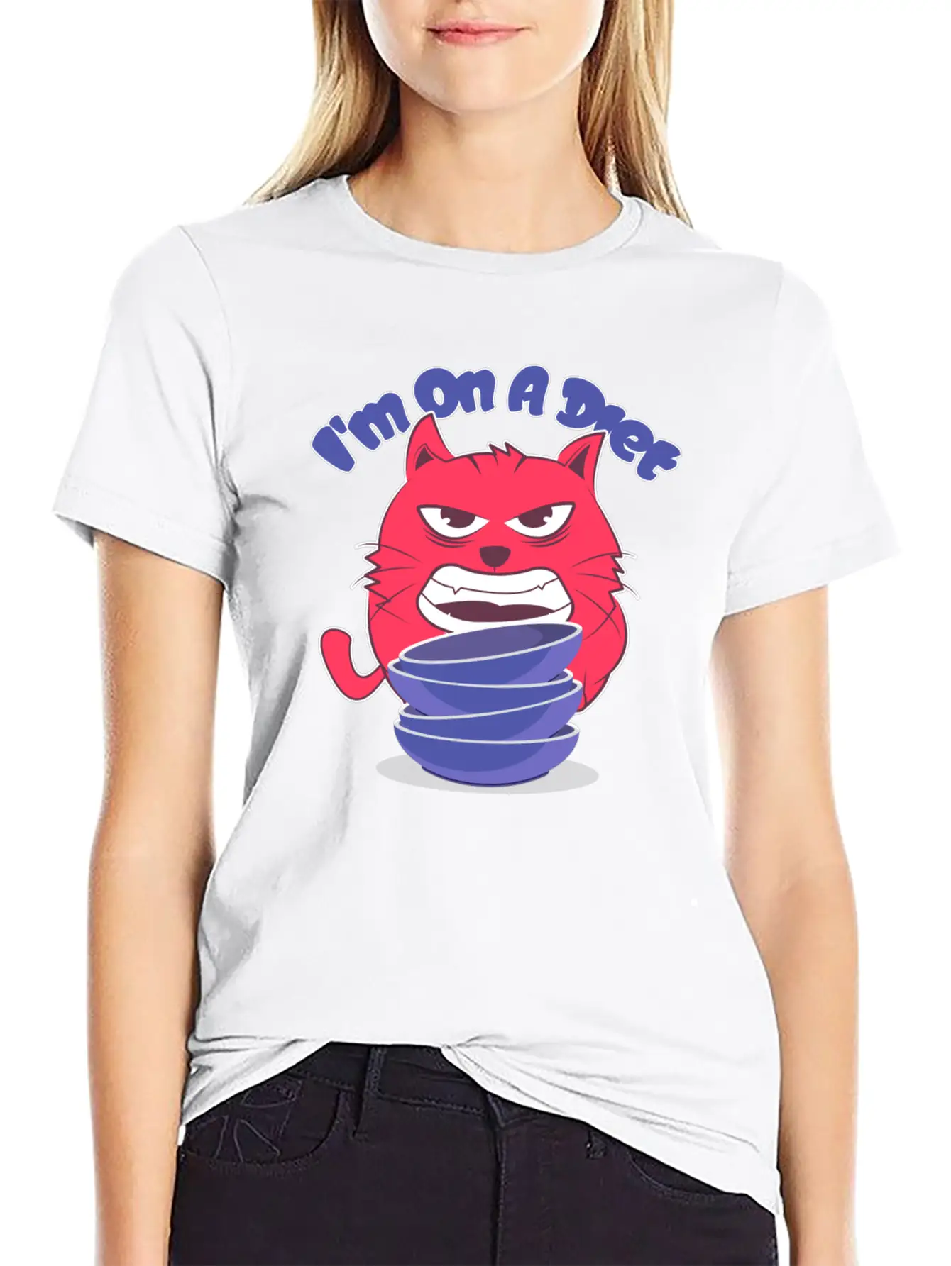 Diet Cat Unisex Casual T-Shirt – Clean Design For Daily Comfort