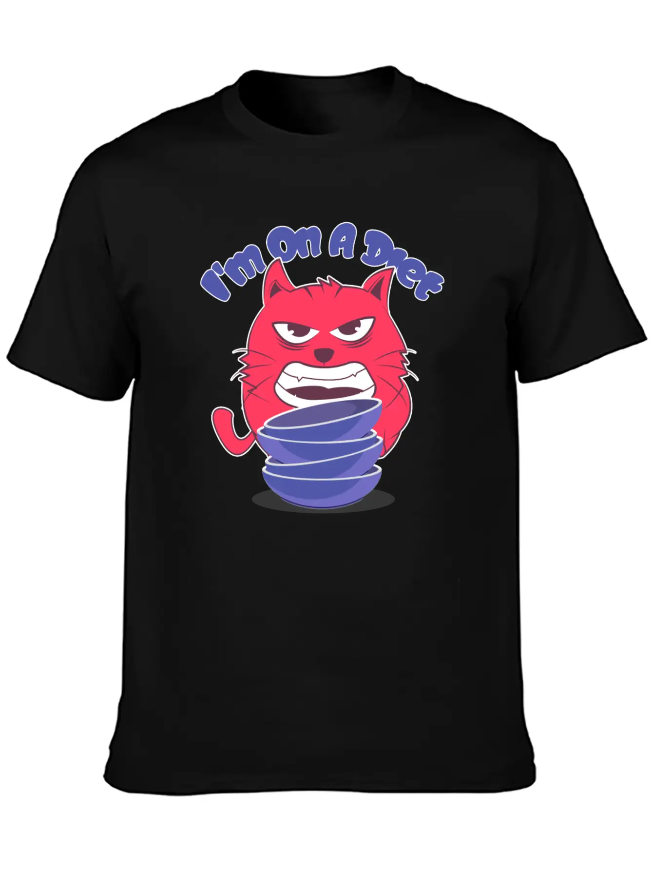 Diet Cat Unisex Casual T-Shirt – Clean Design For Daily Comfort