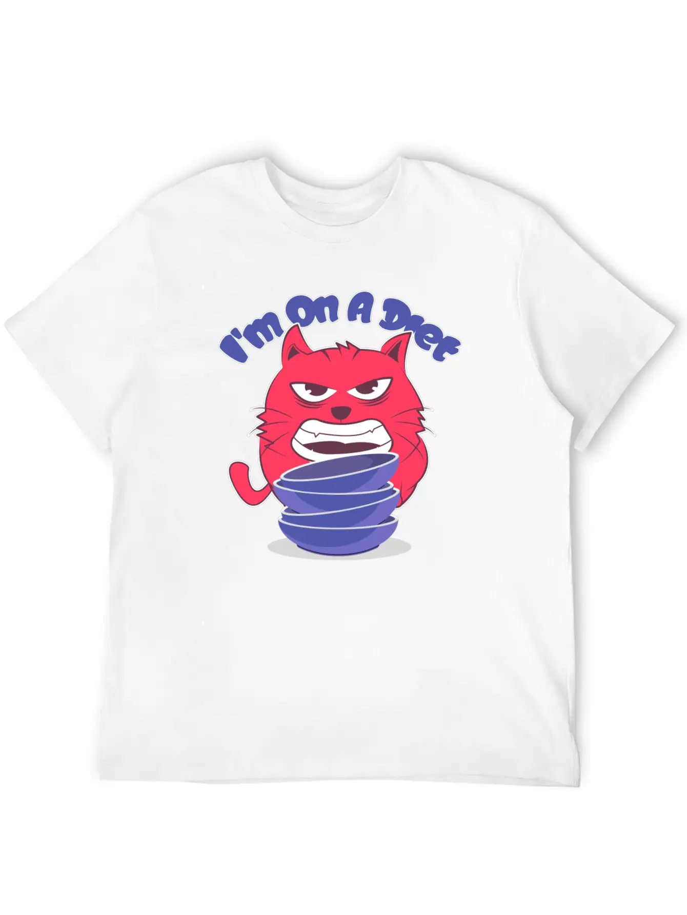 Diet Cat Unisex Casual T-Shirt – Clean Design For Daily Comfort