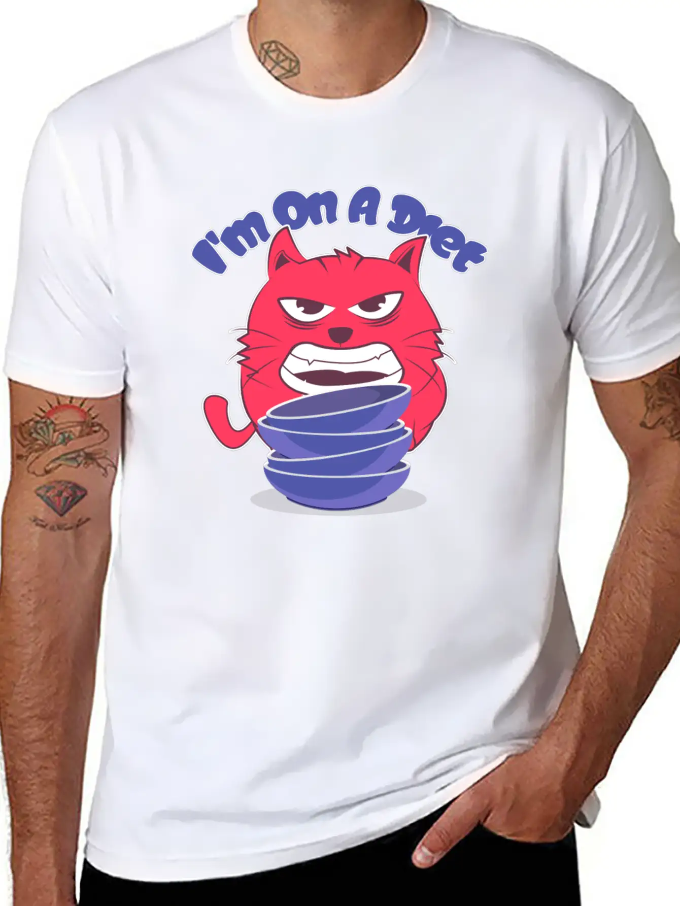 Diet Cat Unisex Casual T-Shirt – Clean Design For Daily Comfort
