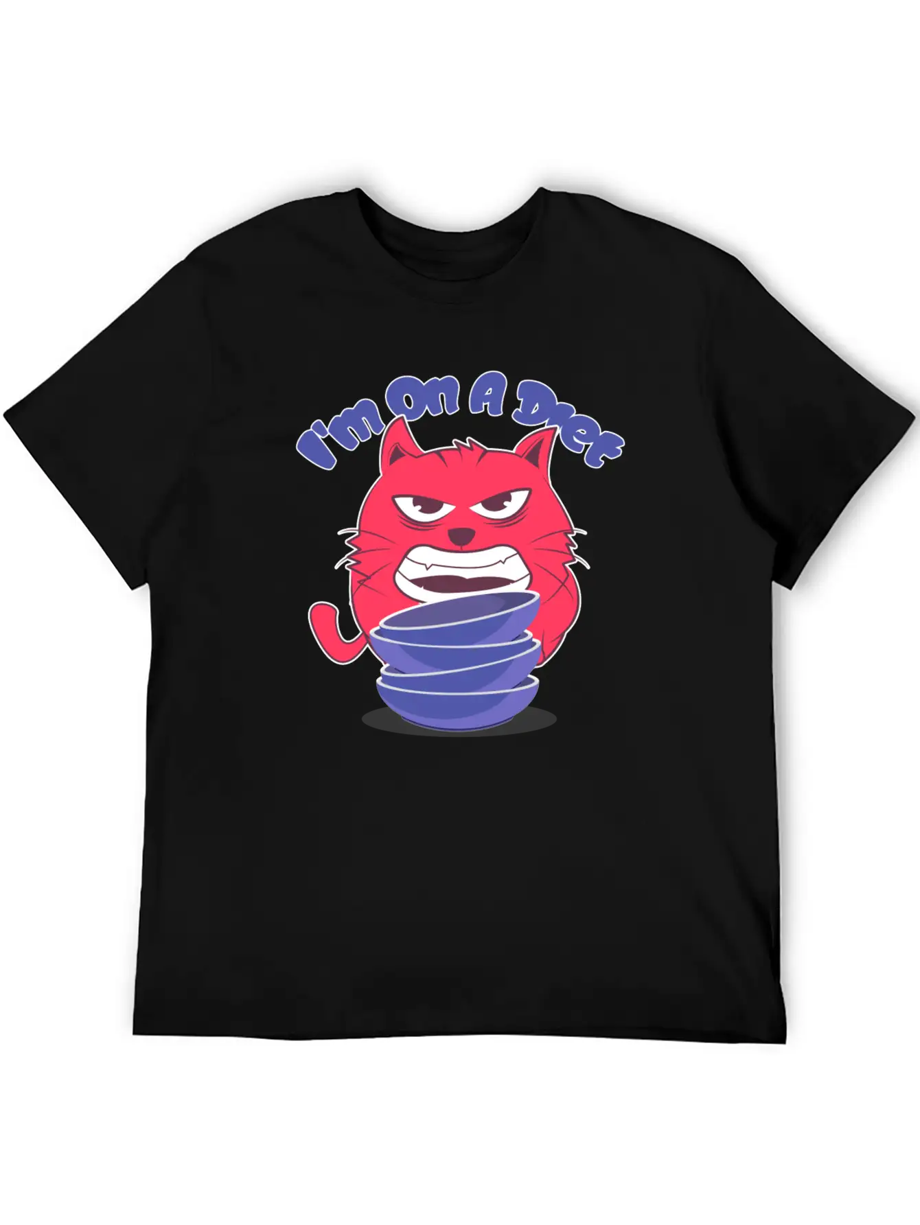 Diet Cat Unisex Casual T-Shirt – Clean Design For Daily Comfort