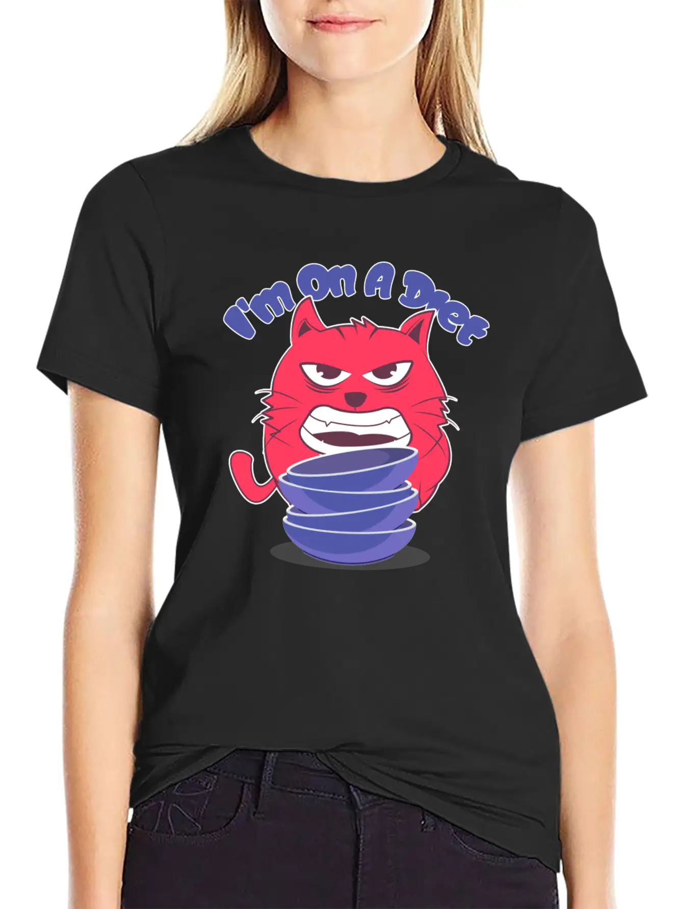 Diet Cat Unisex Casual T-Shirt – Clean Design For Daily Comfort