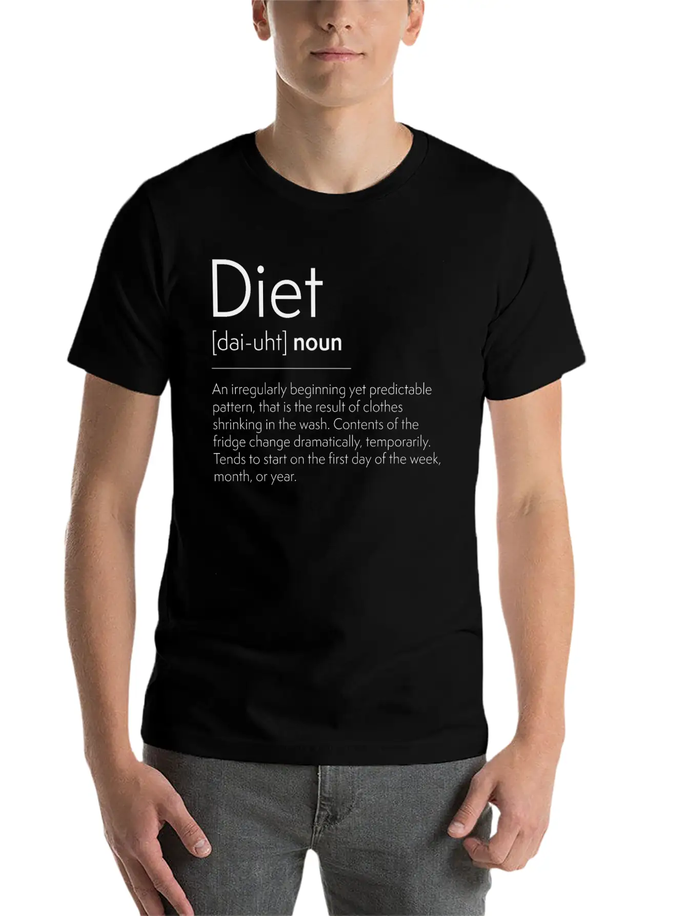 Diet Definition Unisex Short Sleeve Soft Cotton T-Shirt – Casual Everyday Wear