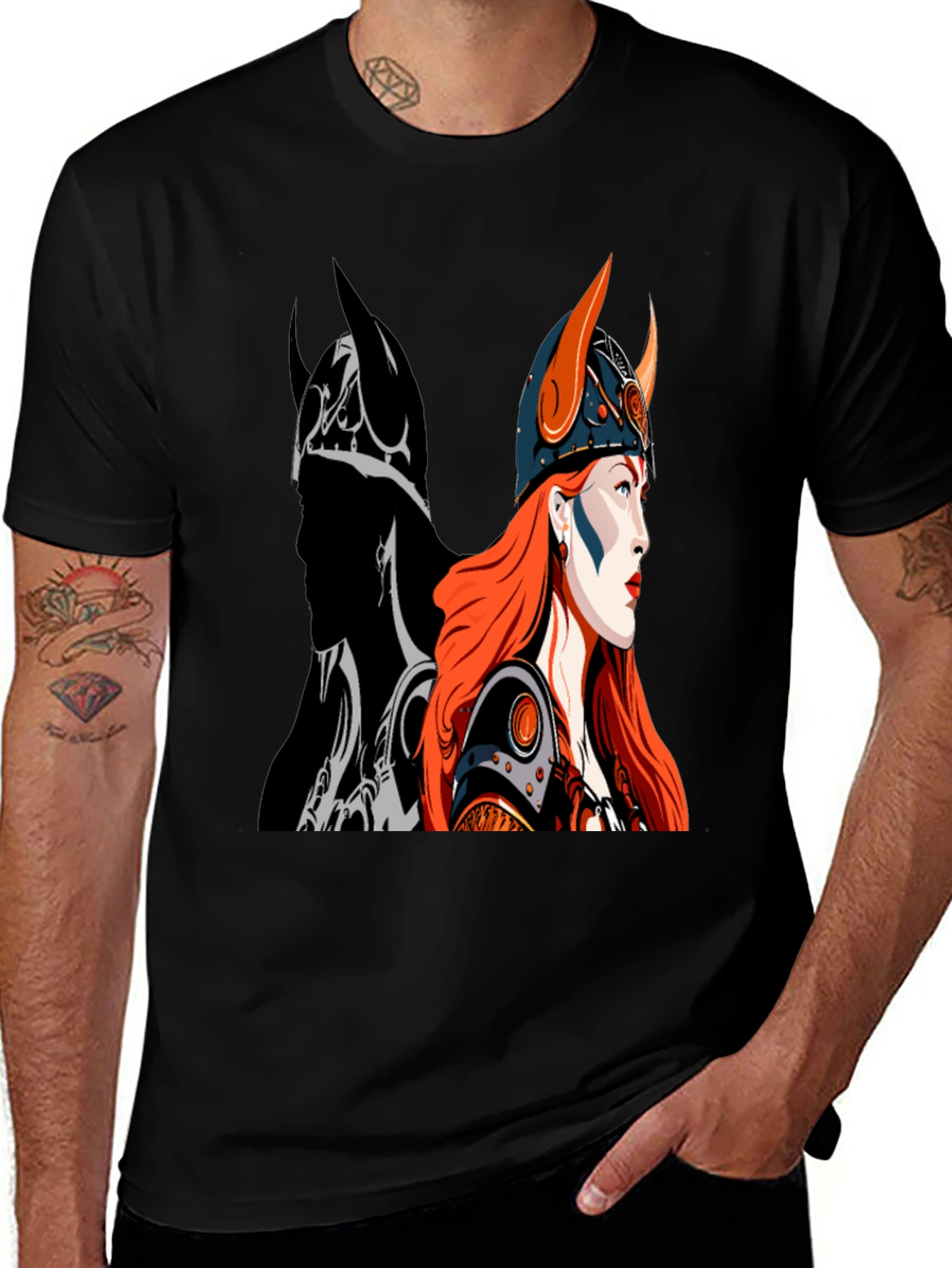 Viking Warrior Graphic T-Shirt