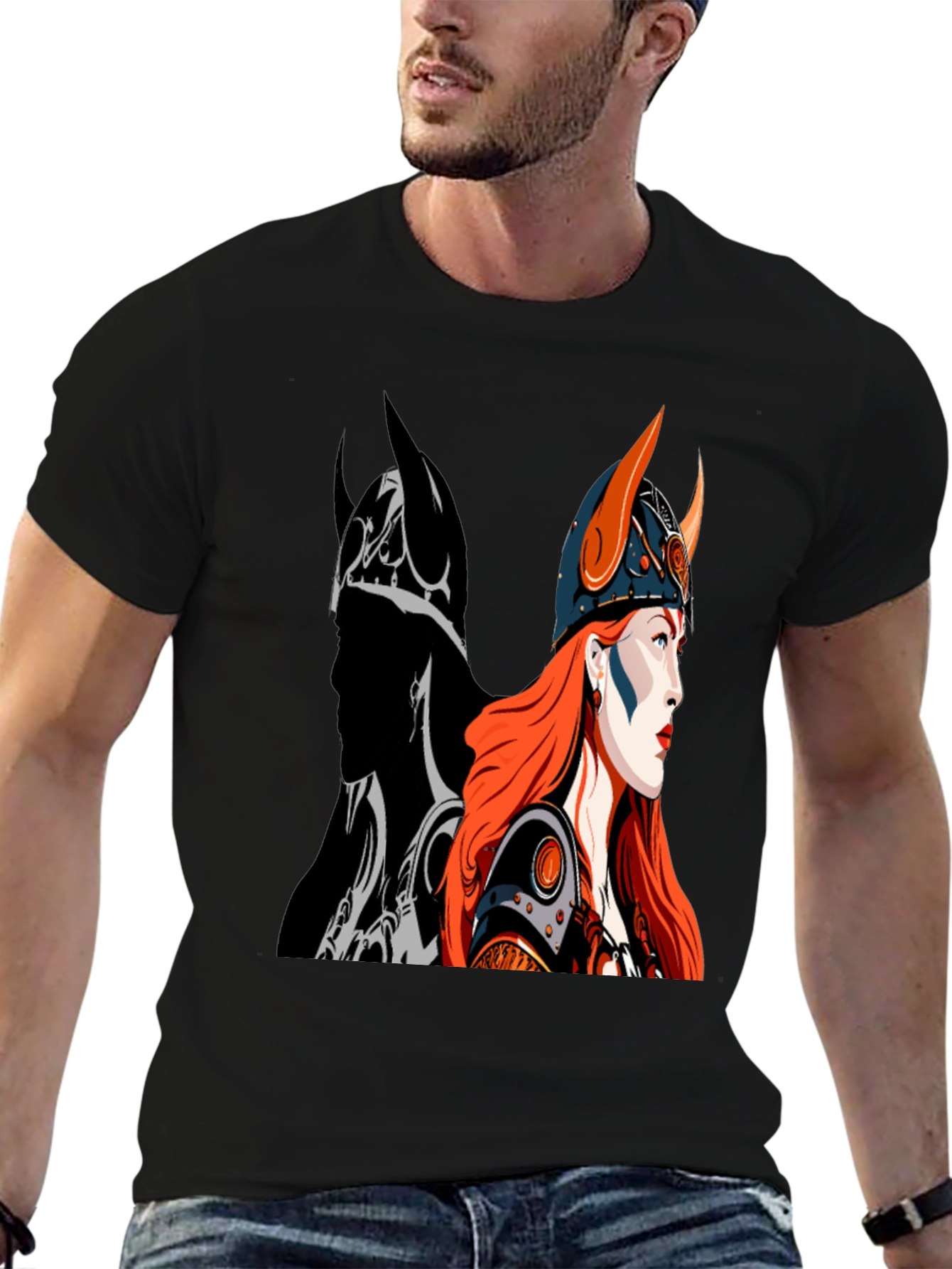 Viking Warrior Graphic T-Shirt