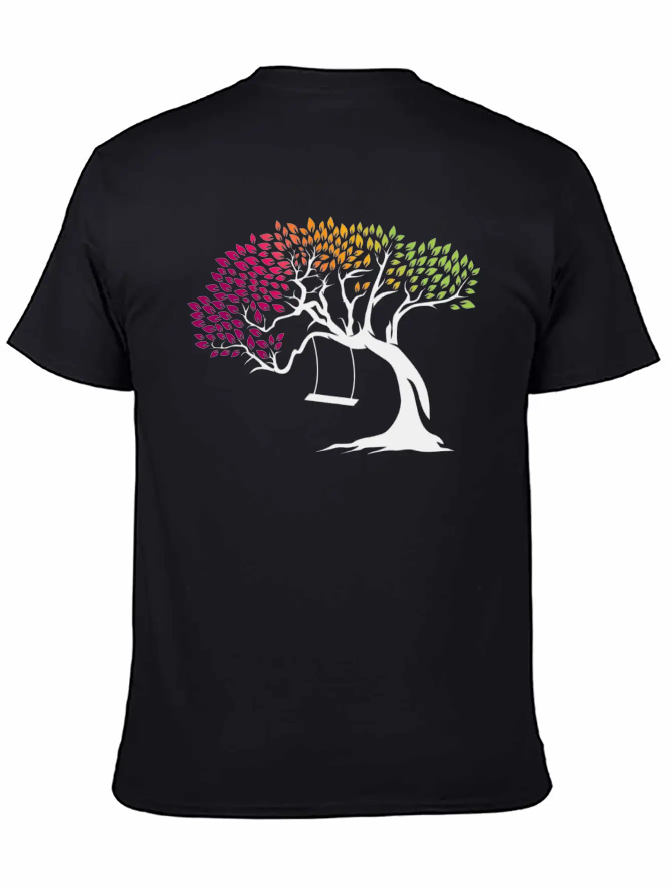 Digital Tree Comfortable Minimalist Graphic Tee – Summer Style Essential