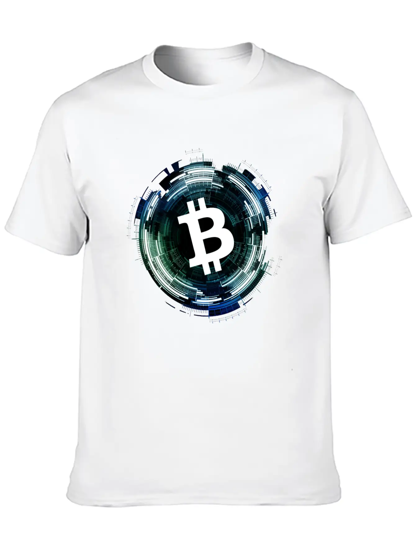 Digital Vortex Logo Bitcoin Gift T-shirt Stylish Everyday T-Shirt – Unisex Basic Cotton Tee