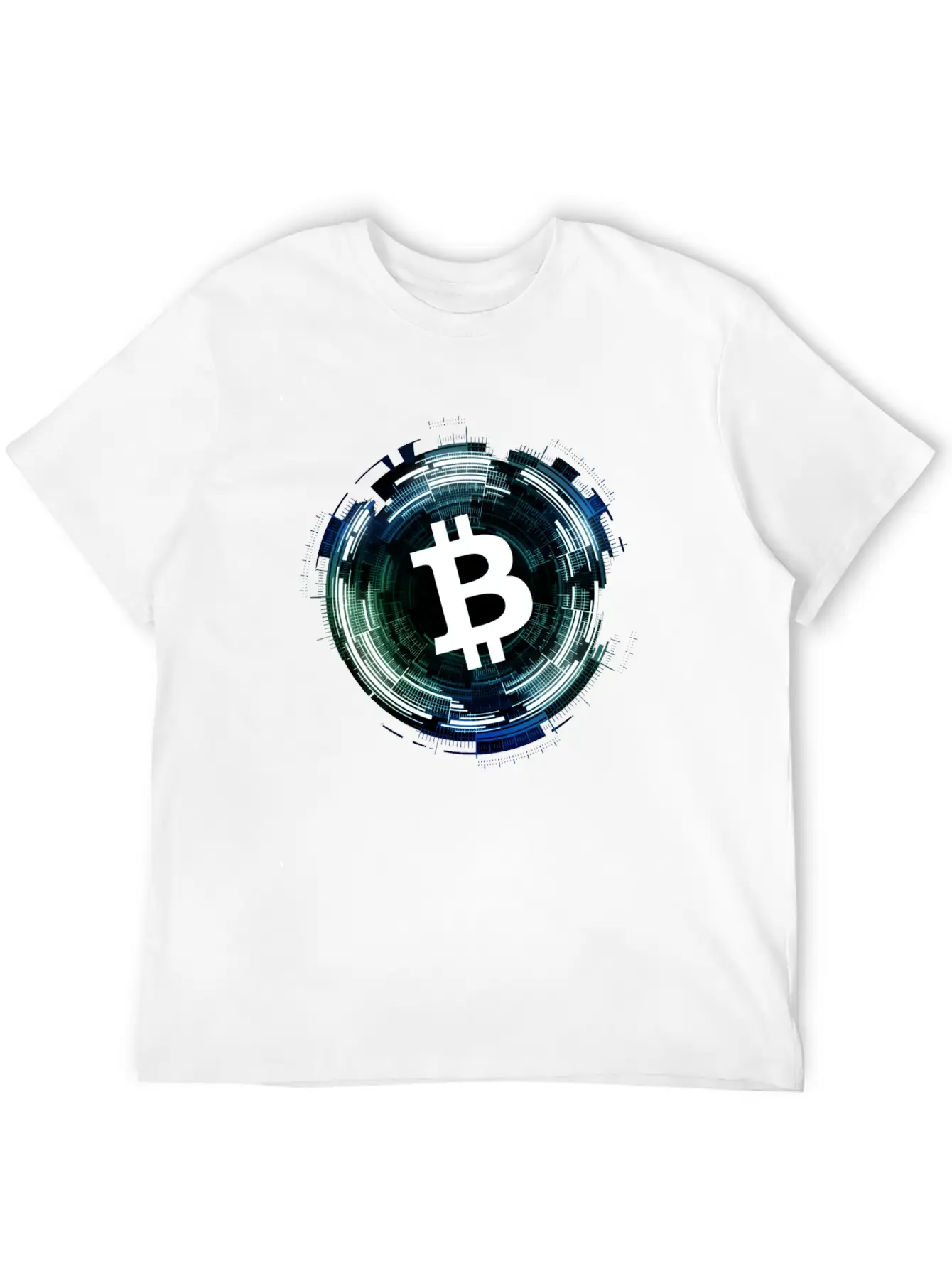 Digital Vortex Logo Bitcoin Gift T-shirt Stylish Everyday T-Shirt – Unisex Basic Cotton Tee