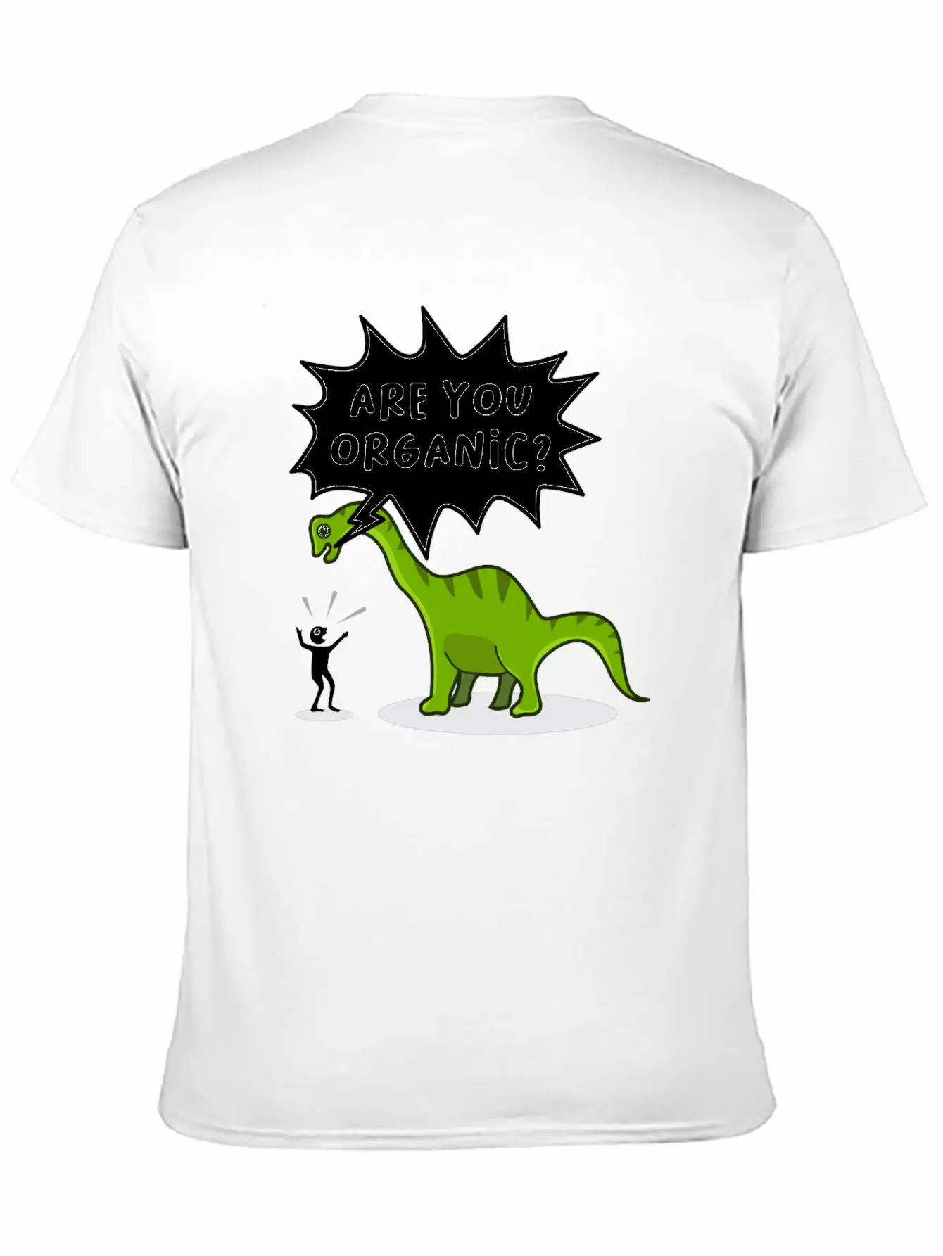 Dinosaur Organic Funny Saying Dino Essential Unisex Summer Tee – Soft Cotton Casual Fit