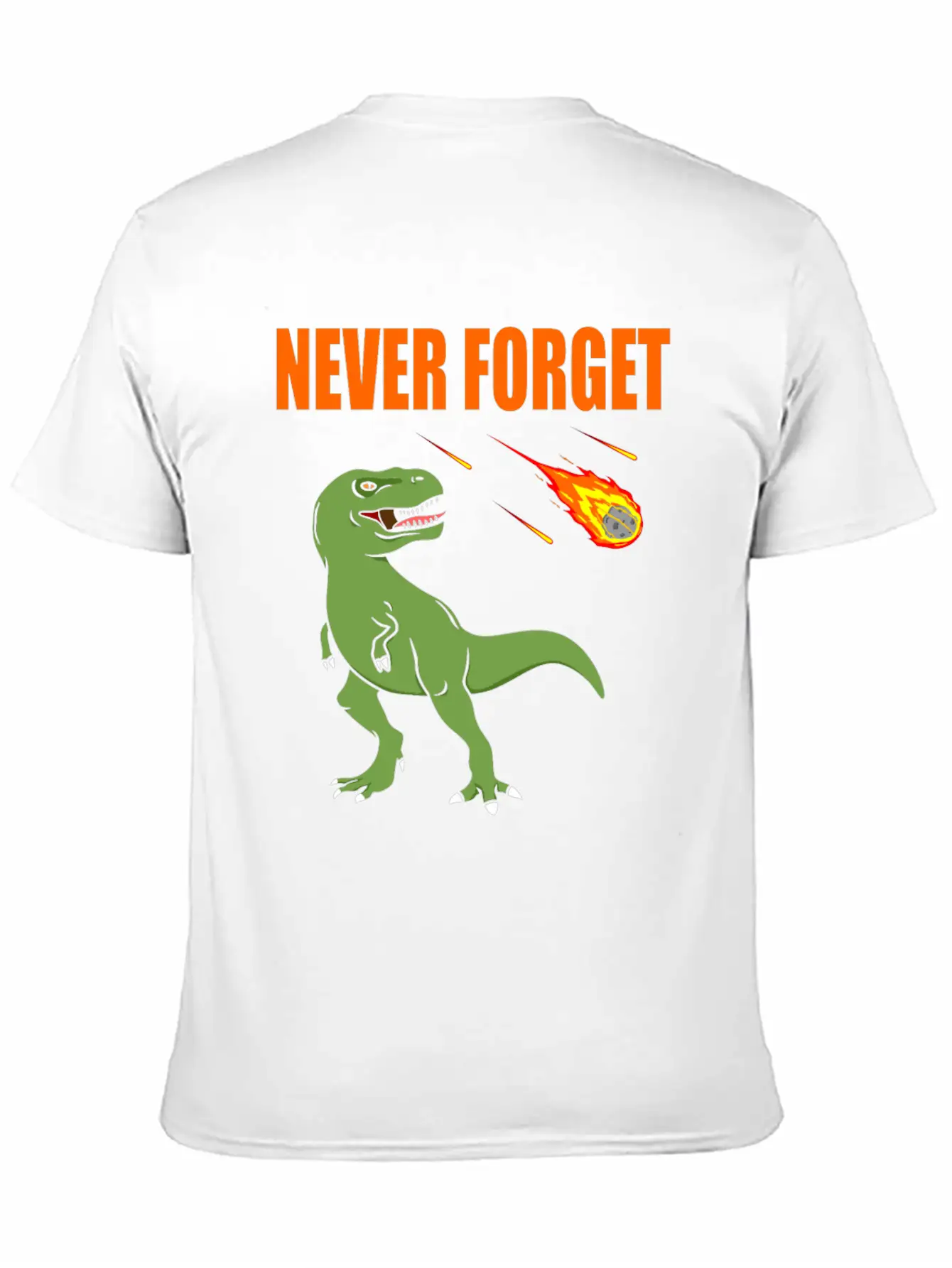 Dinosaurs Never Forget Pluto And Meteor Fun Meme Basic Graphic T-Shirt – Daily Comfort In Soft Cotton