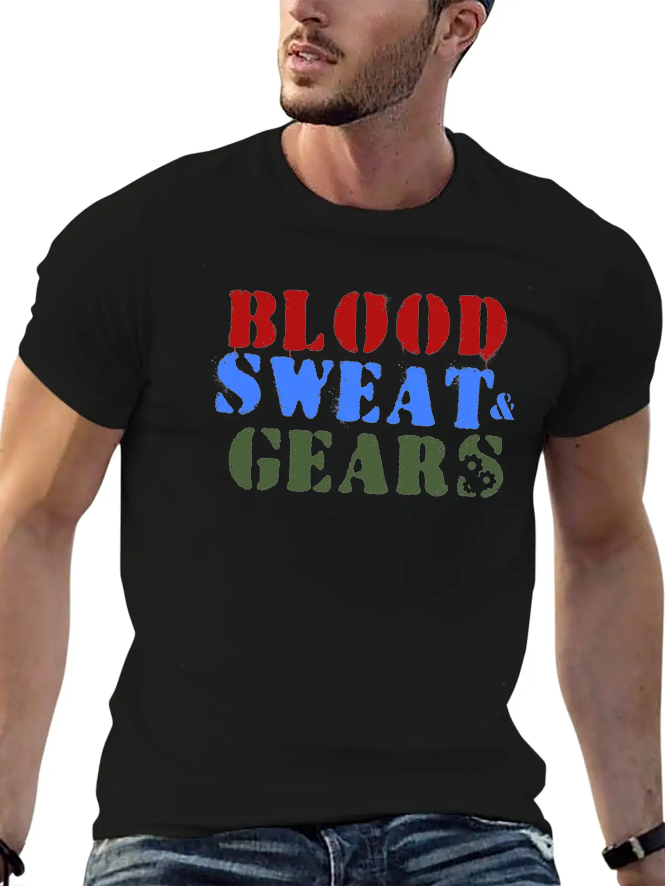 Dirtbike - Blood, Sweat, Gears Unisex Casual T-Shirt – Clean Design For Daily Comfort