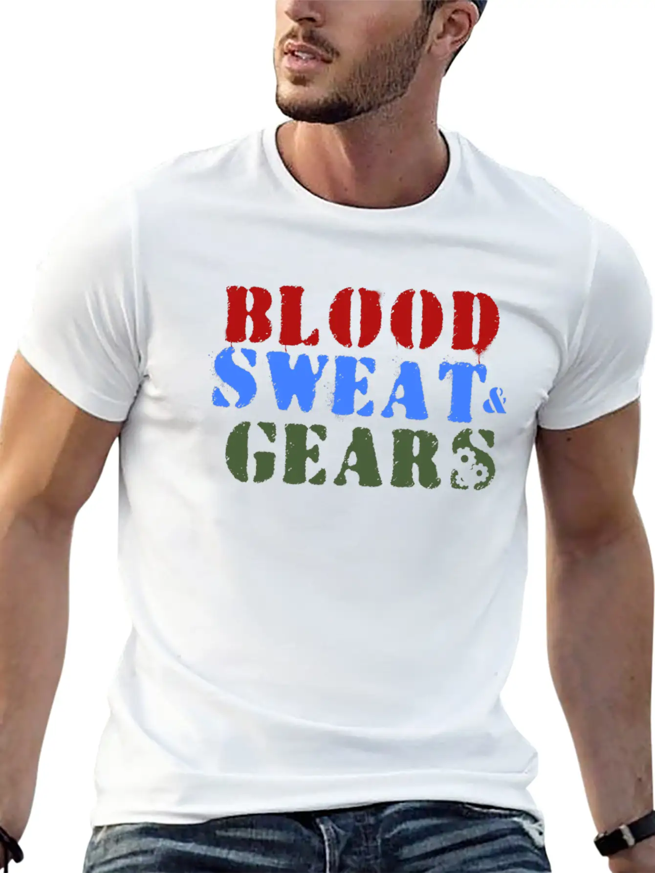 Dirtbike - Blood, Sweat, Gears Unisex Casual T-Shirt – Clean Design For Daily Comfort
