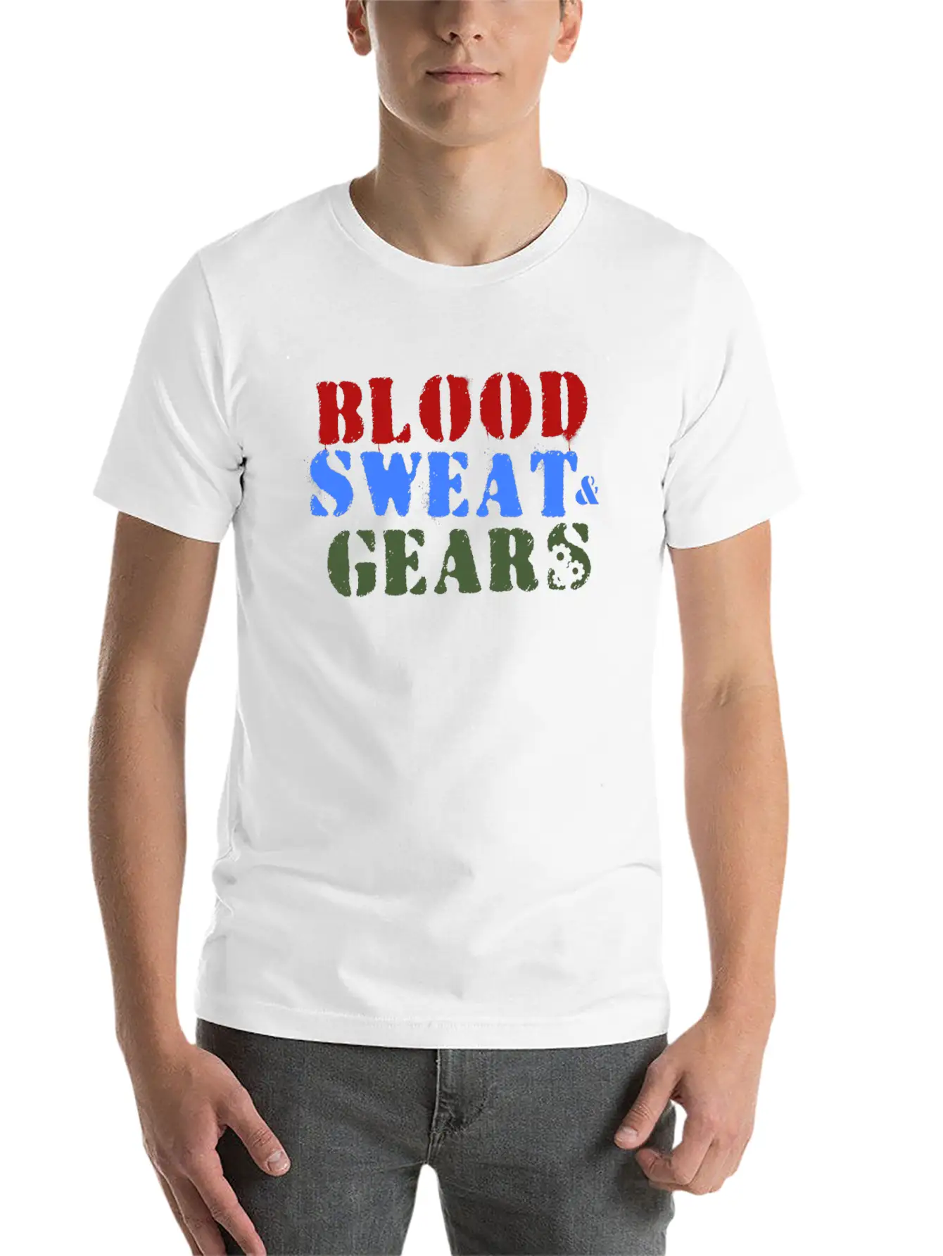 Dirtbike - Blood, Sweat, Gears Unisex Casual T-Shirt – Clean Design For Daily Comfort