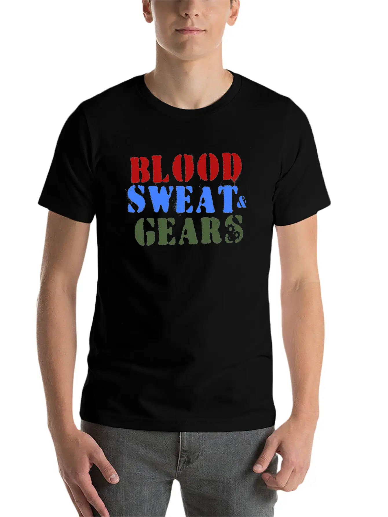 Dirtbike - Blood, Sweat, Gears Unisex Casual T-Shirt – Clean Design For Daily Comfort