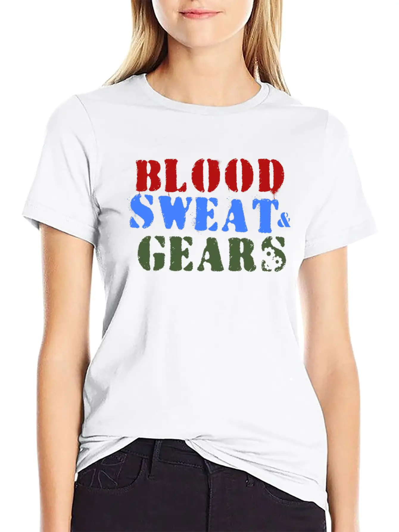 Dirtbike - Blood, Sweat, Gears Unisex Casual T-Shirt – Clean Design For Daily Comfort