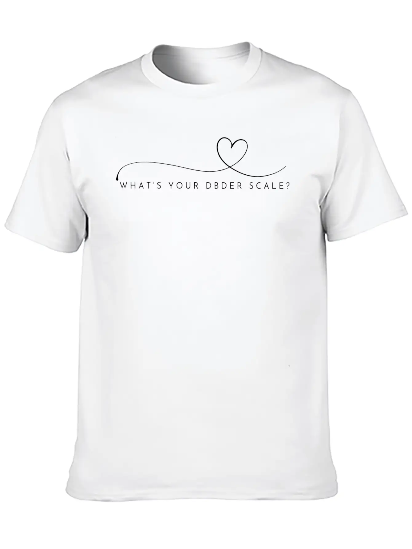 DISBYDEM Dbders Scale Heart Stylish Everyday T-Shirt – Unisex Basic Cotton Tee