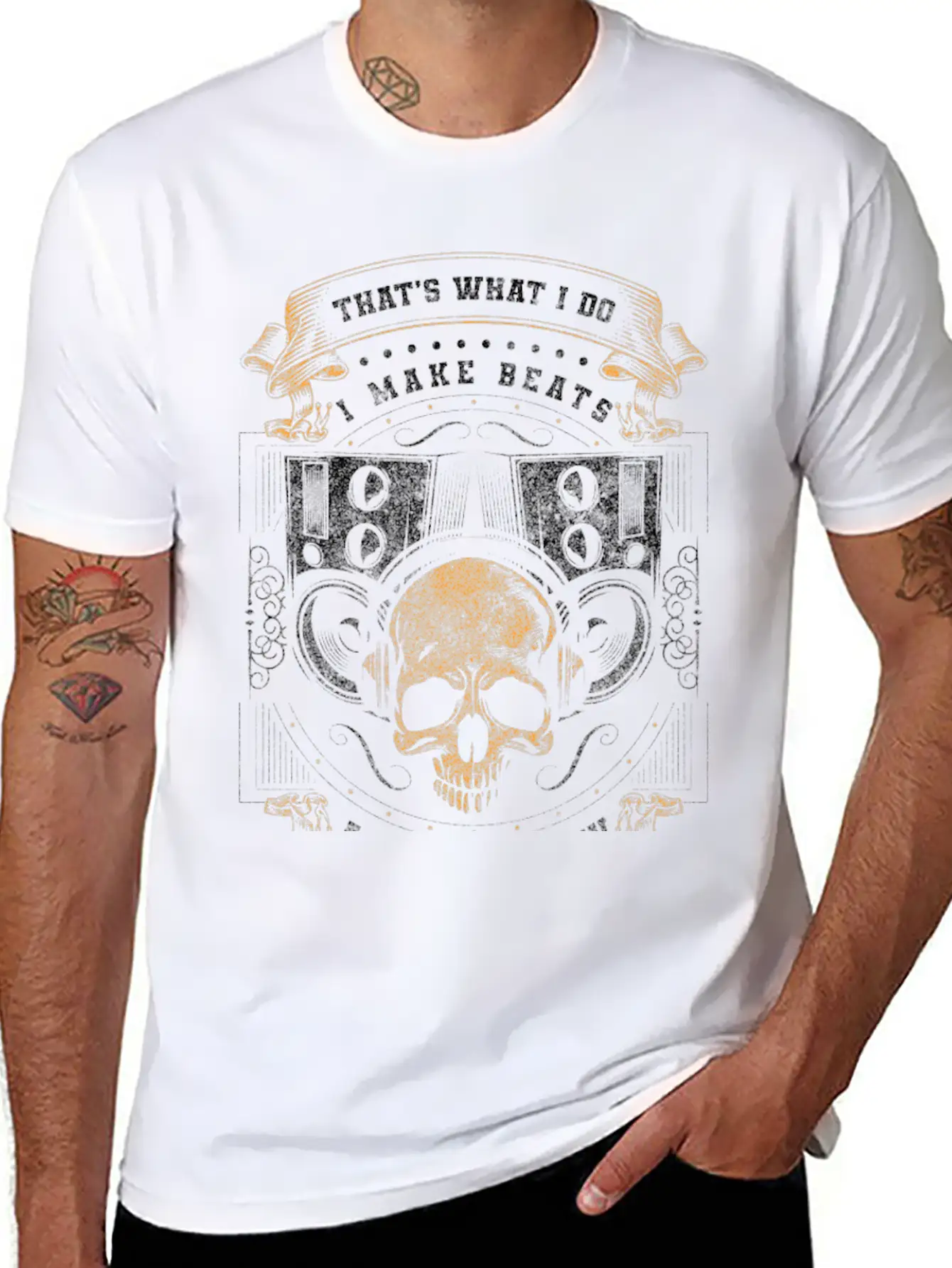 Disc Jockey Music Dancing Life Stylish Everyday T-Shirt – Unisex Basic Cotton Tee