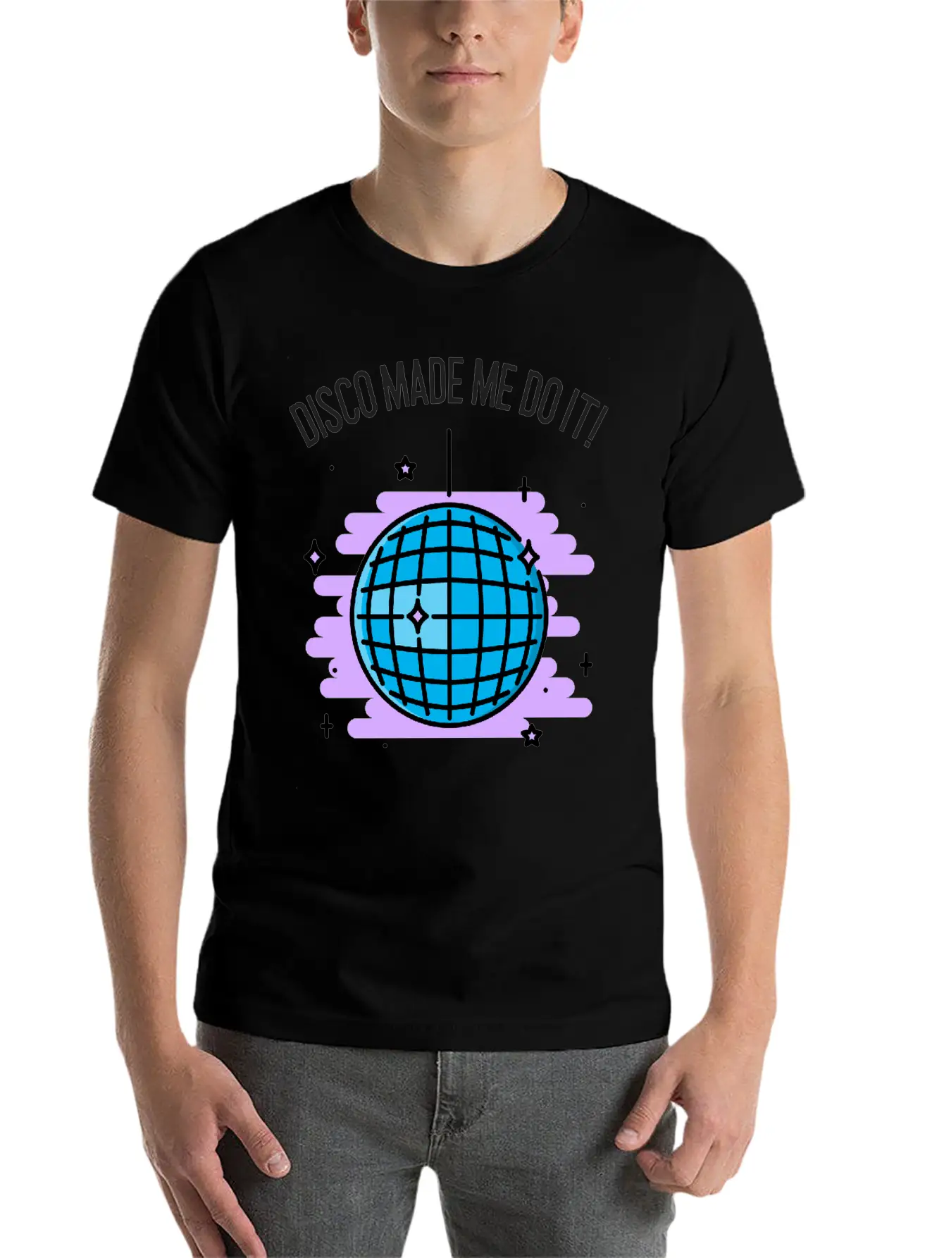 Disco Made Me Do It 70's Music Stylish Everyday T-Shirt – Unisex Basic Cotton Tee