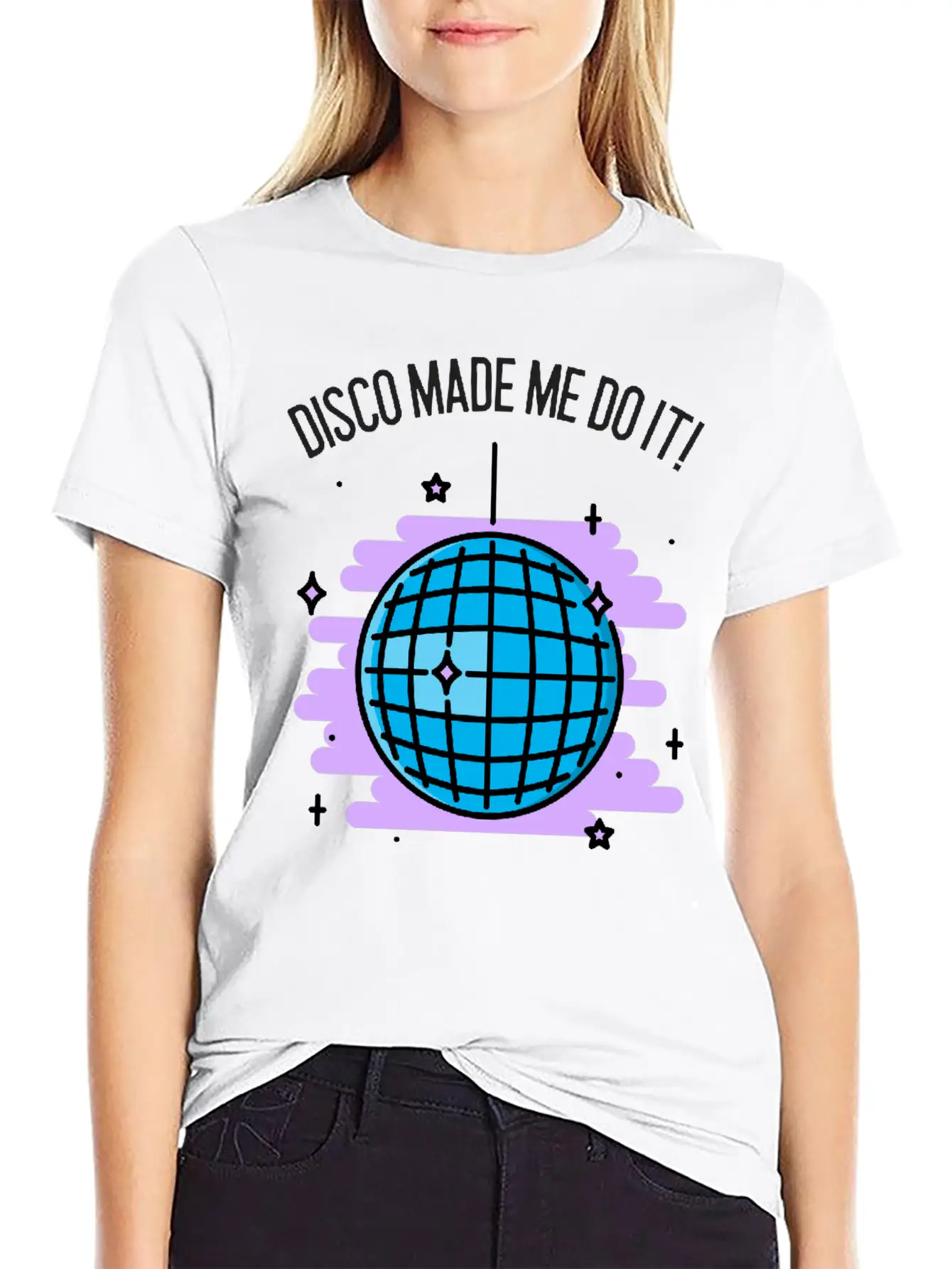 Disco Made Me Do It 70's Music Stylish Everyday T-Shirt – Unisex Basic Cotton Tee