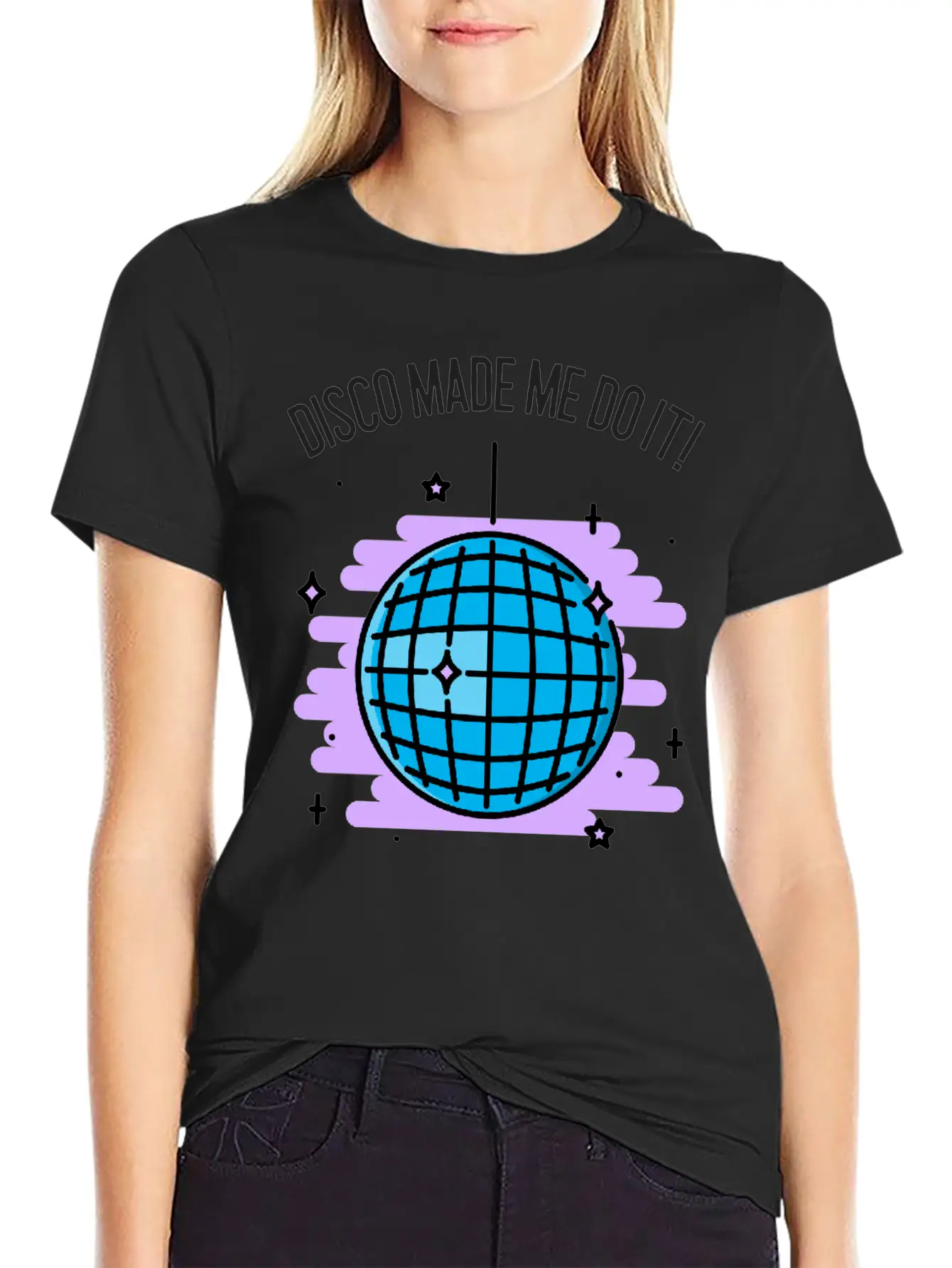 Disco Made Me Do It 70's Music Stylish Everyday T-Shirt – Unisex Basic Cotton Tee