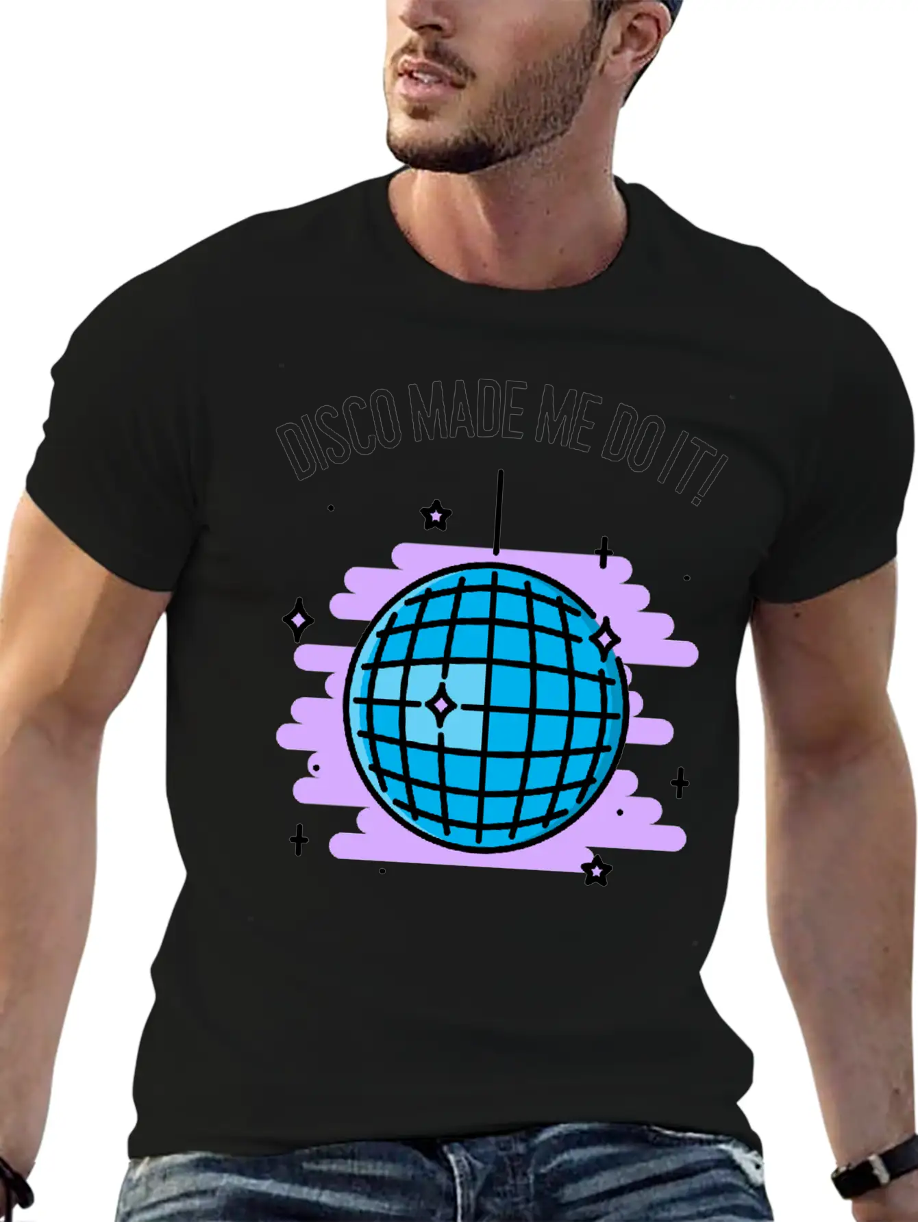 Disco Made Me Do It 70's Music Stylish Everyday T-Shirt – Unisex Basic Cotton Tee