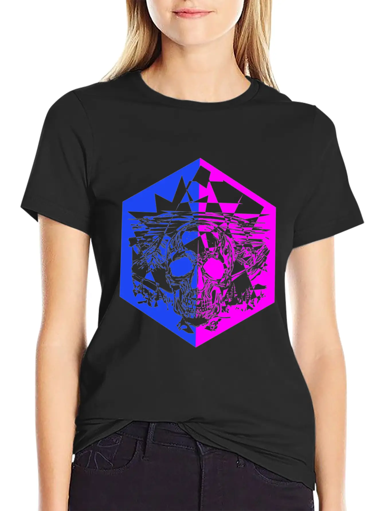 Disco Skull Music Unisex Casual T-Shirt – Clean Design For Daily Comfort