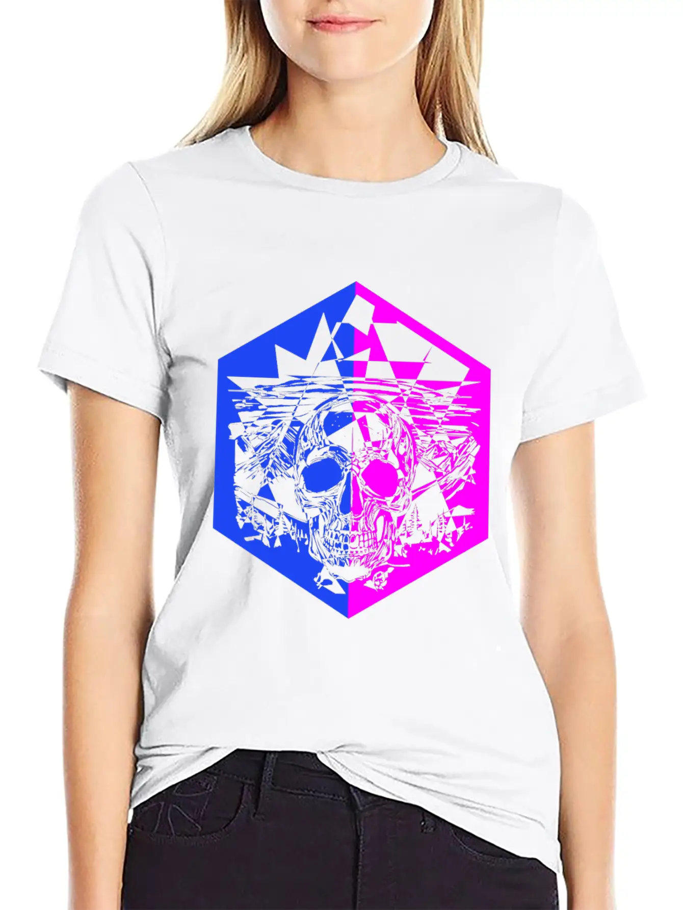 Disco Skull Music Unisex Casual T-Shirt – Clean Design For Daily Comfort