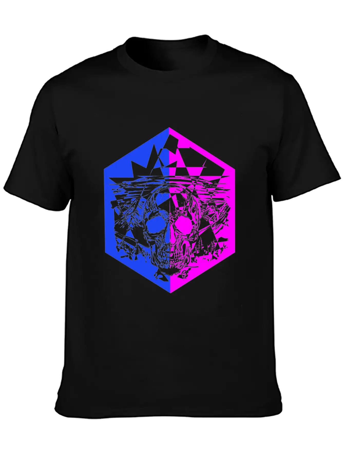 Disco Skull Music Unisex Casual T-Shirt – Clean Design For Daily Comfort