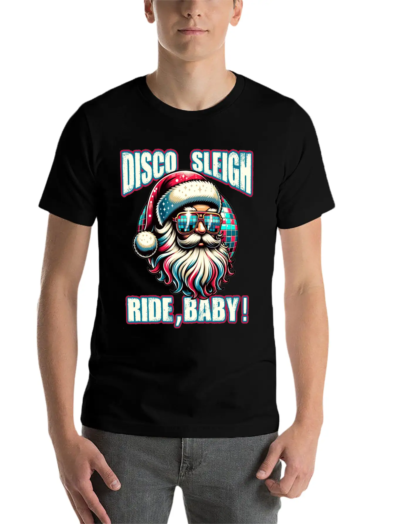 Disco Sleigh Rides Baby Essential Unisex Summer Tee – Soft Cotton Casual Fit
