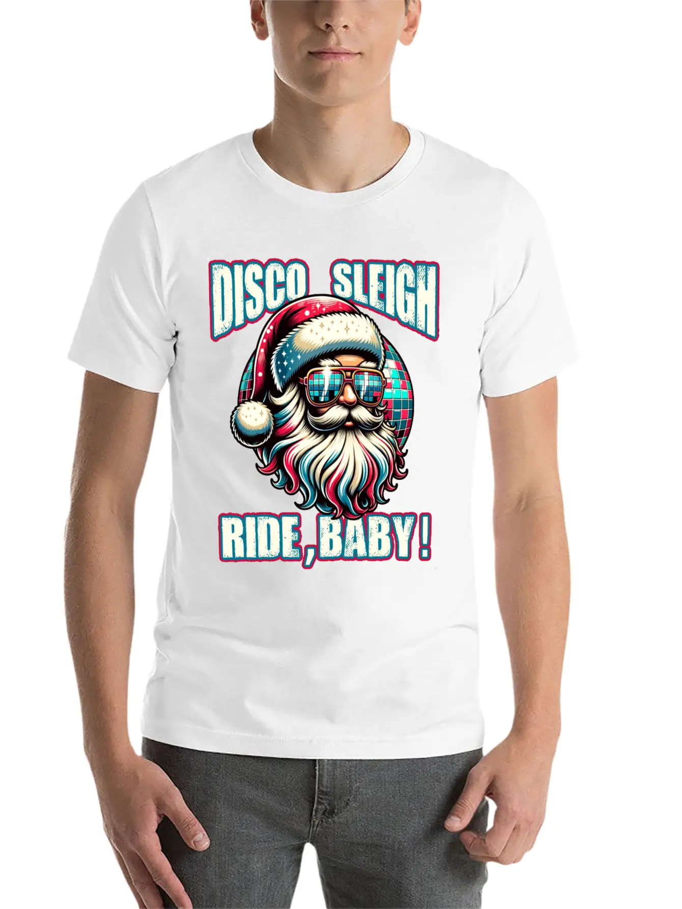 Disco Sleigh Rides Baby Essential Unisex Summer Tee – Soft Cotton Casual Fit
