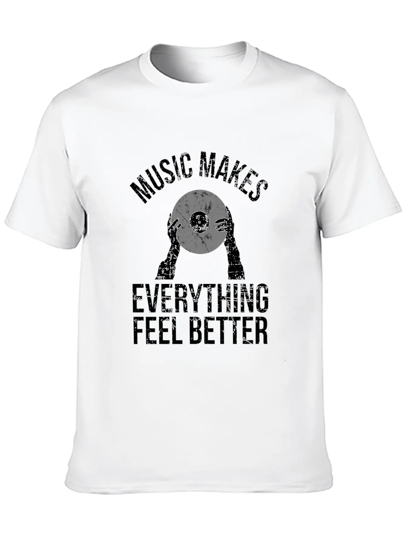 DJ Records Djane Turntable Music Vinyl Basic Graphic T-Shirt – Daily Comfort In Soft Cotton