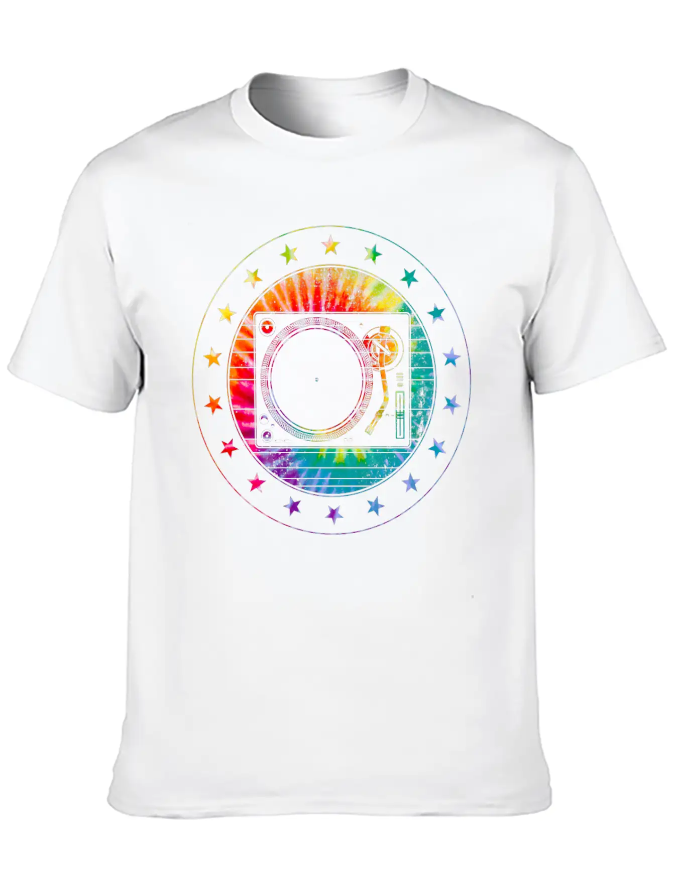 DJ Turntable And Speaker Set, Men's Shirt And Unisex Short Sleeve Soft Cotton T-Shirt – Casual Everyday Wear