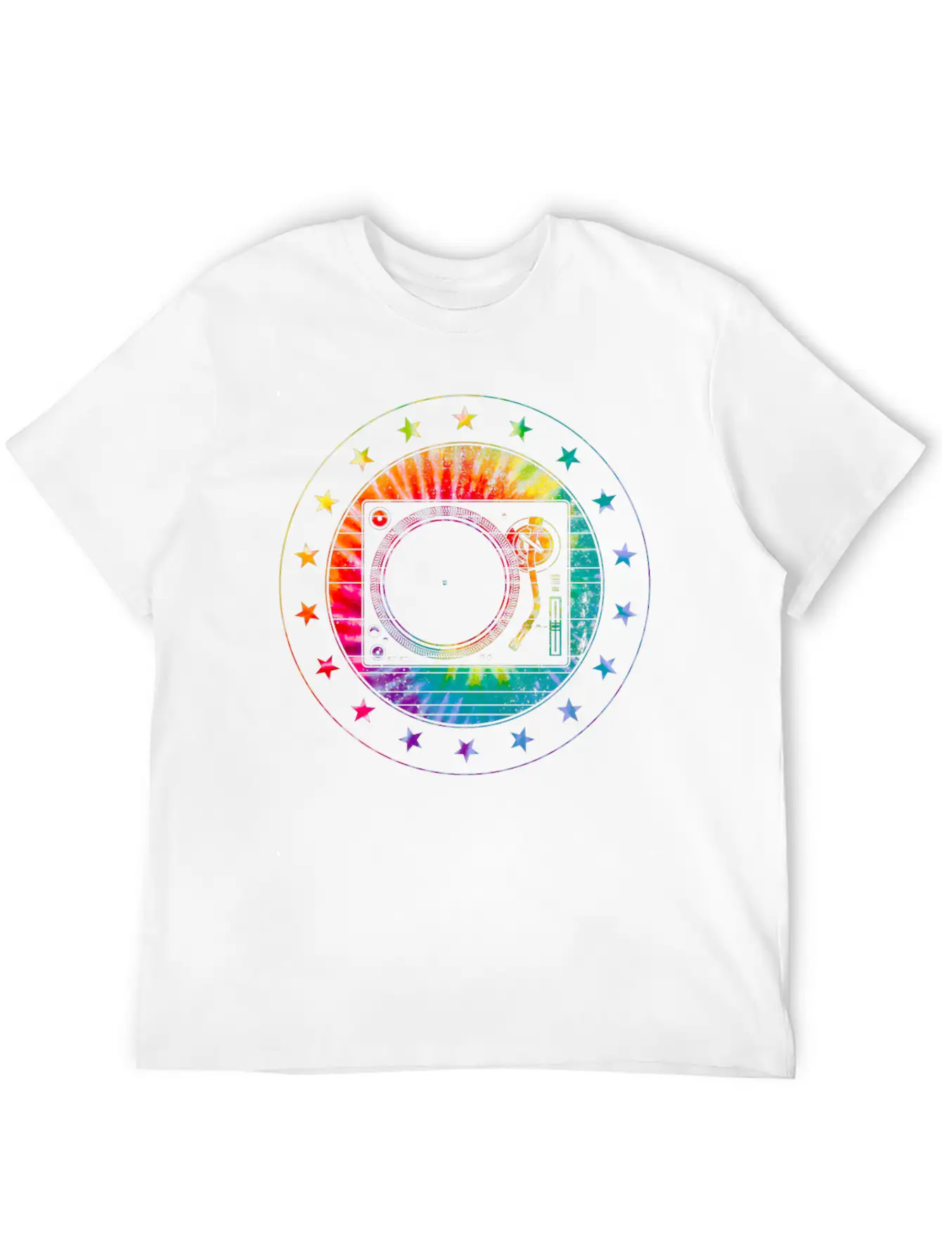 DJ Turntable And Speaker Set, Men's Shirt And Unisex Short Sleeve Soft Cotton T-Shirt – Casual Everyday Wear