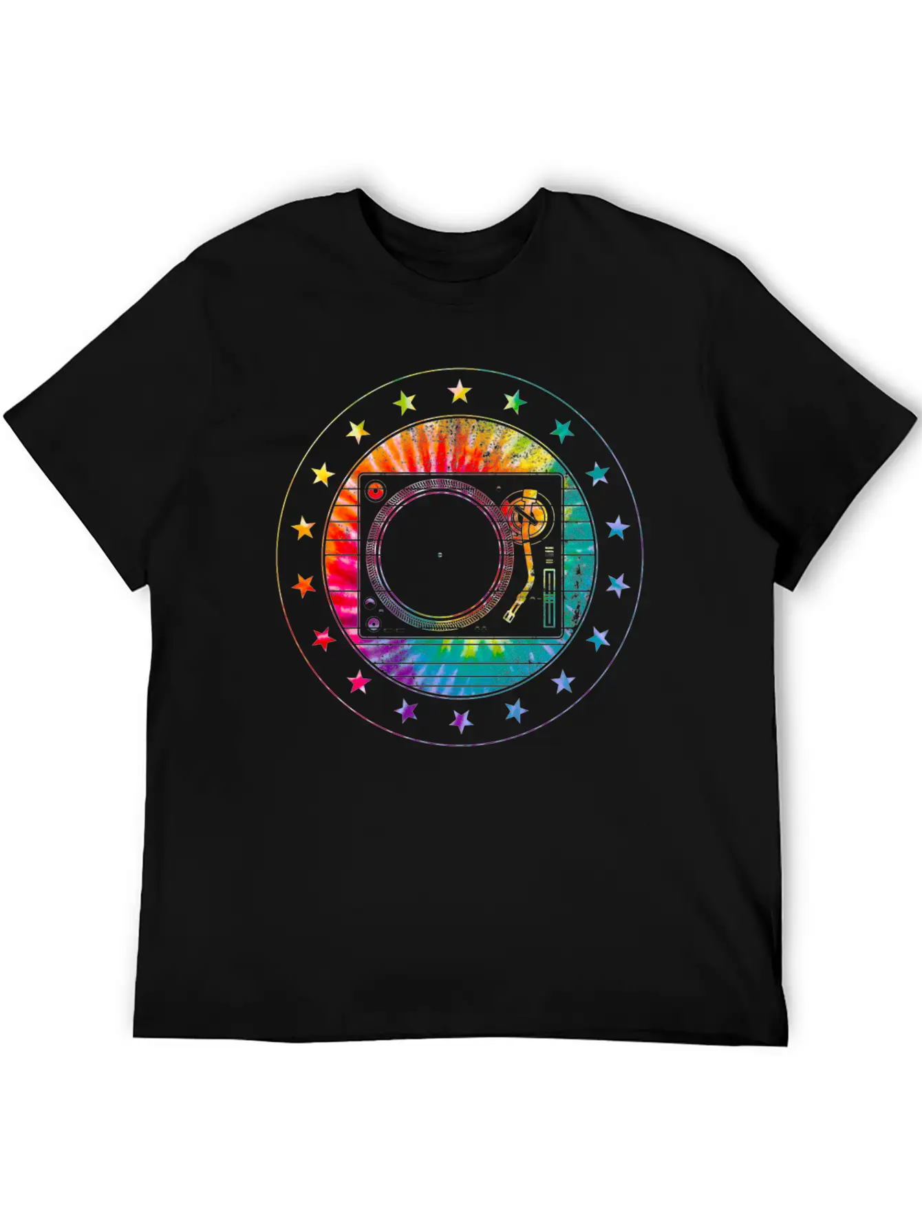 DJ Turntable And Speaker Set, Men's Shirt And Unisex Short Sleeve Soft Cotton T-Shirt – Casual Everyday Wear