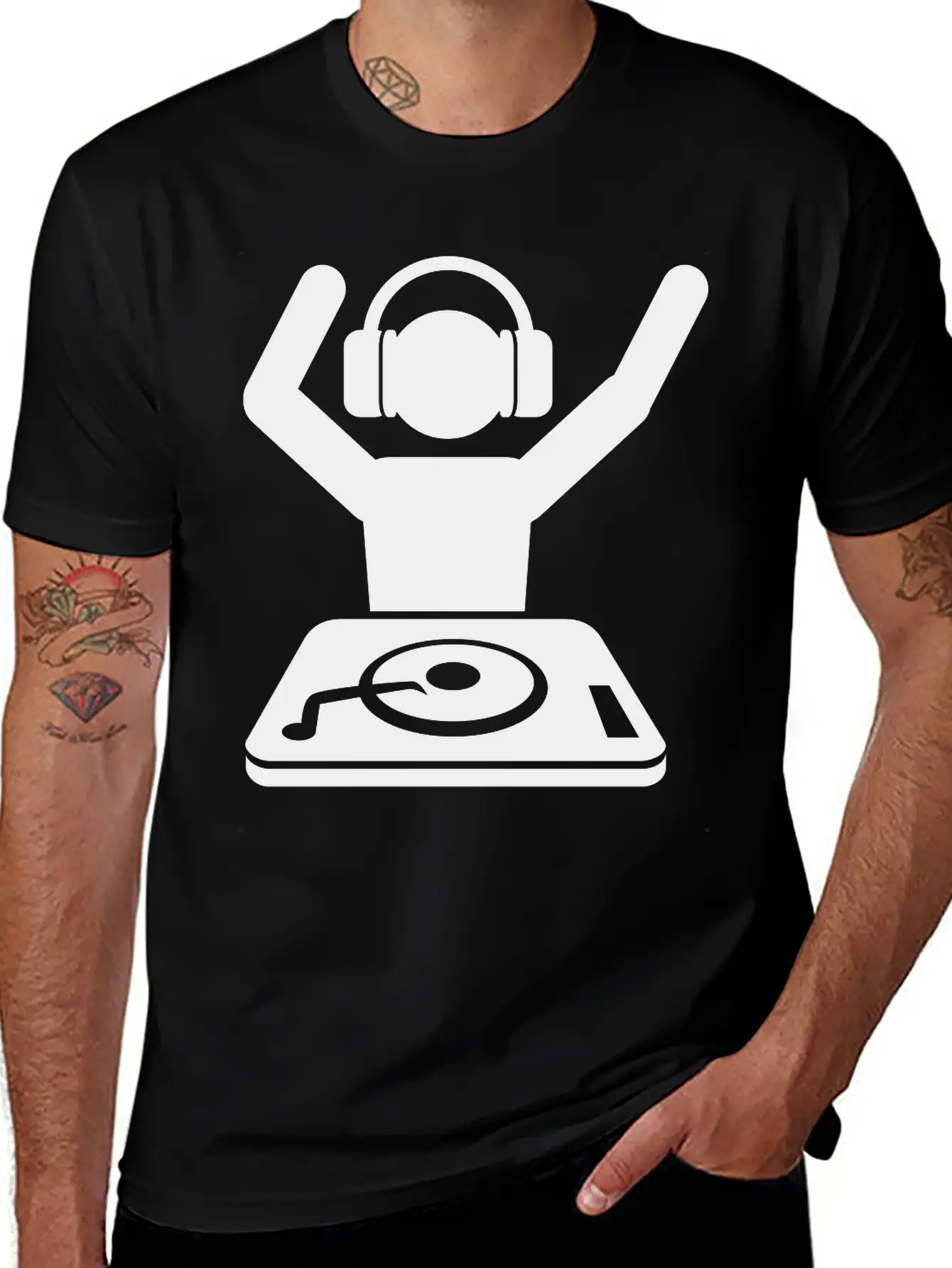 DJ Unisex Short Sleeve Soft Cotton T-Shirt – Casual Everyday Wear